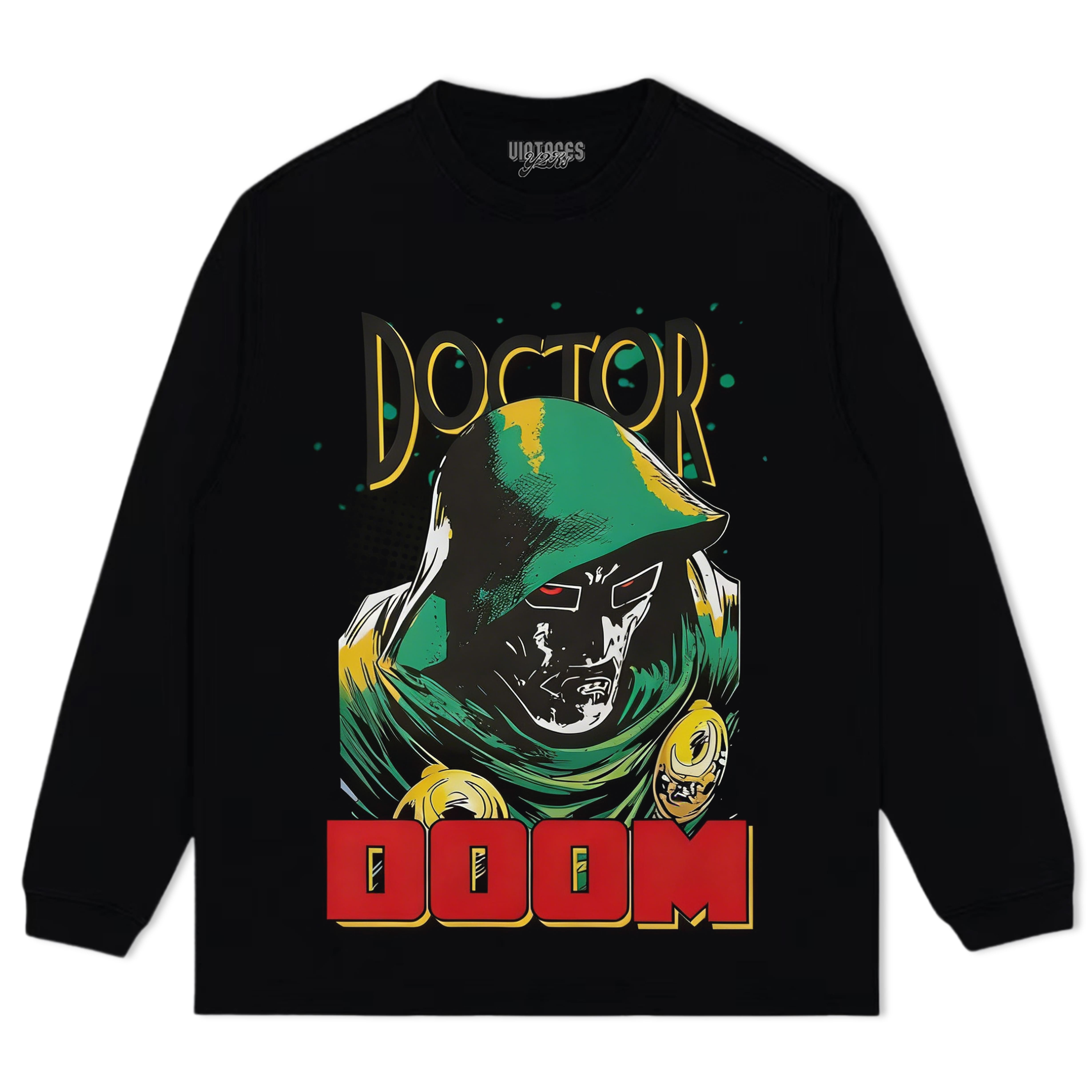DOCTOR DOOM VINTAGE V3 TEE & LS & HOODIE