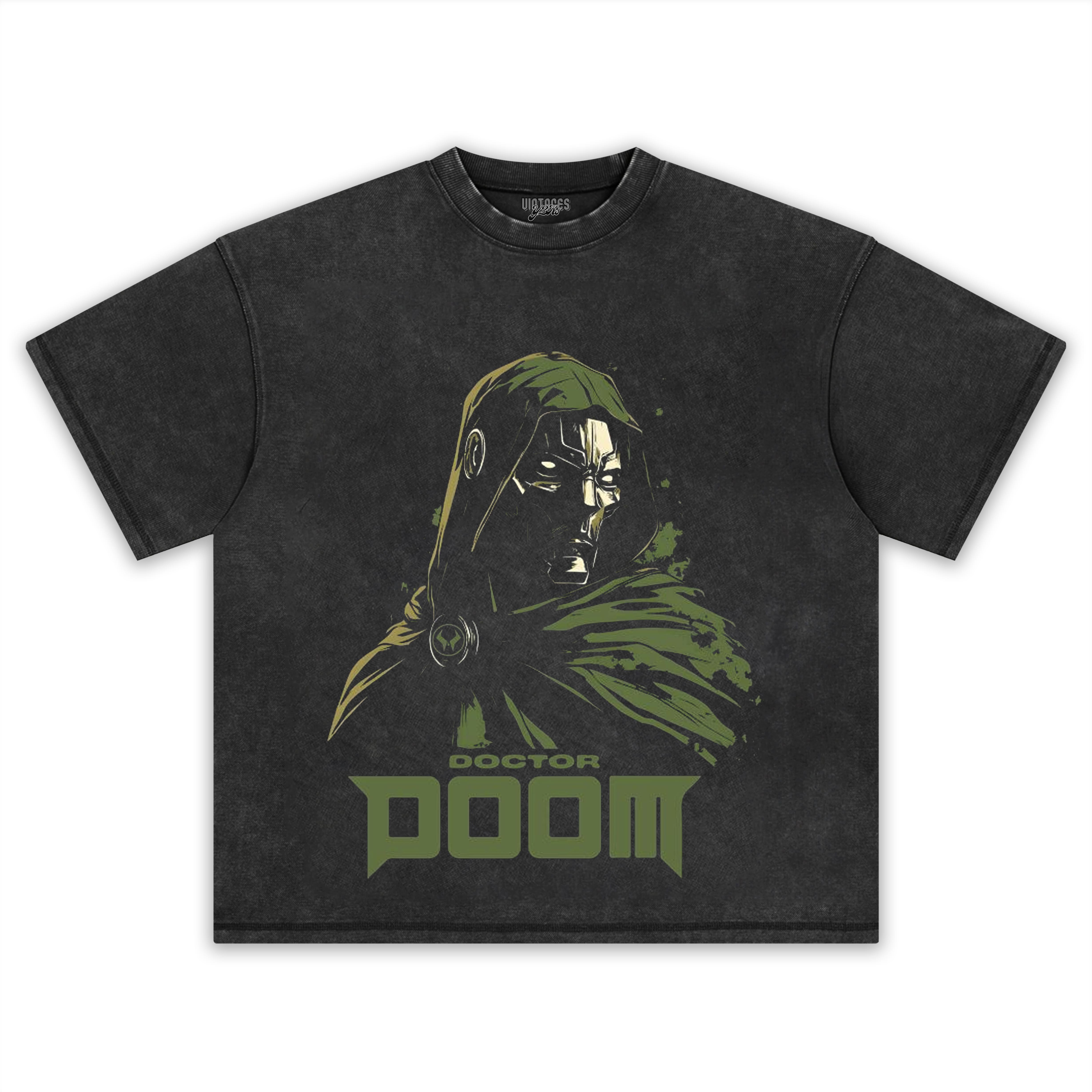 DOCTOR DOOM VINTAGE V4 TEE & LS & HOODIE