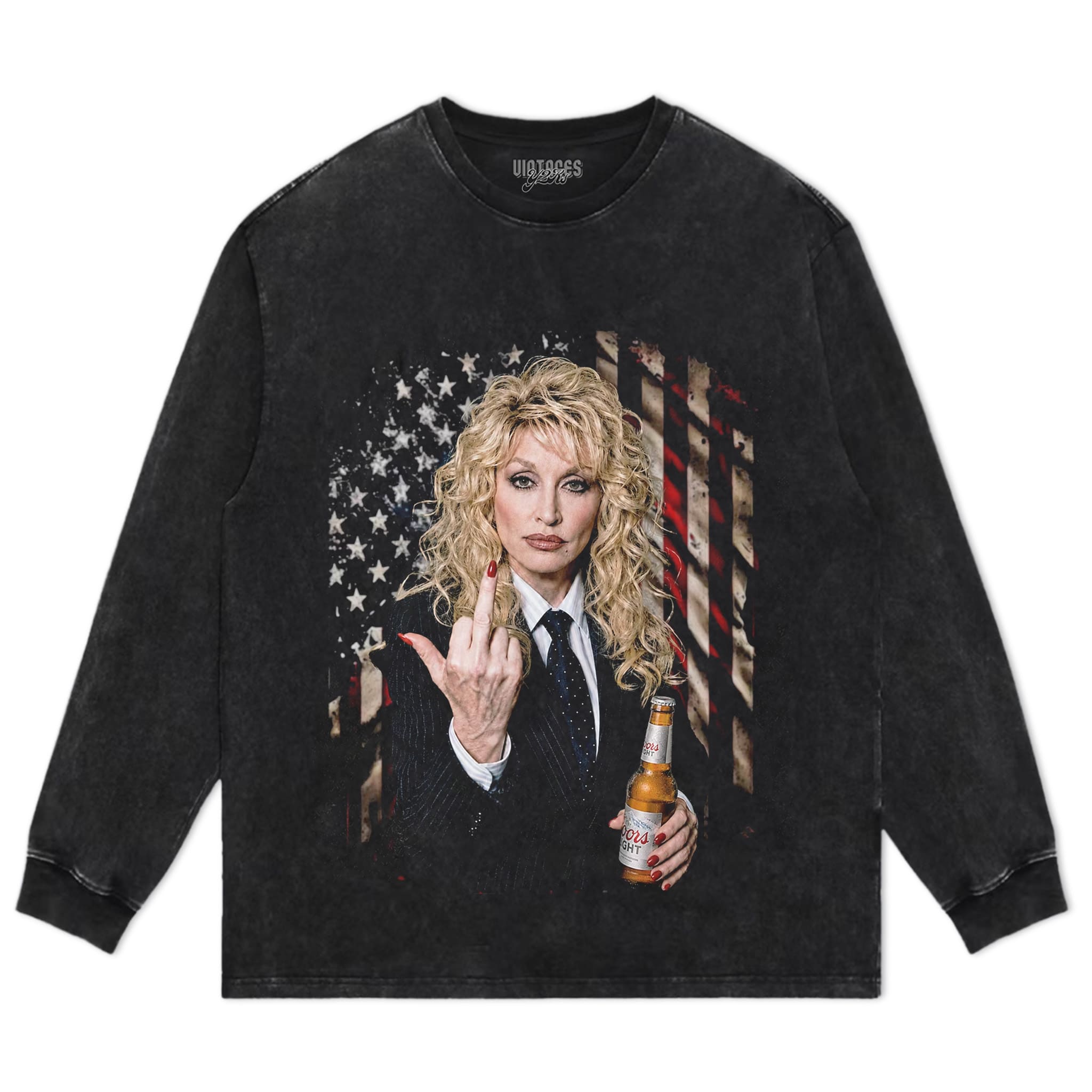 DOLLY PARTON USA MUSIC TANK TOP & TEE & LONG SLEEVE & LAYERED LS & HOODIE