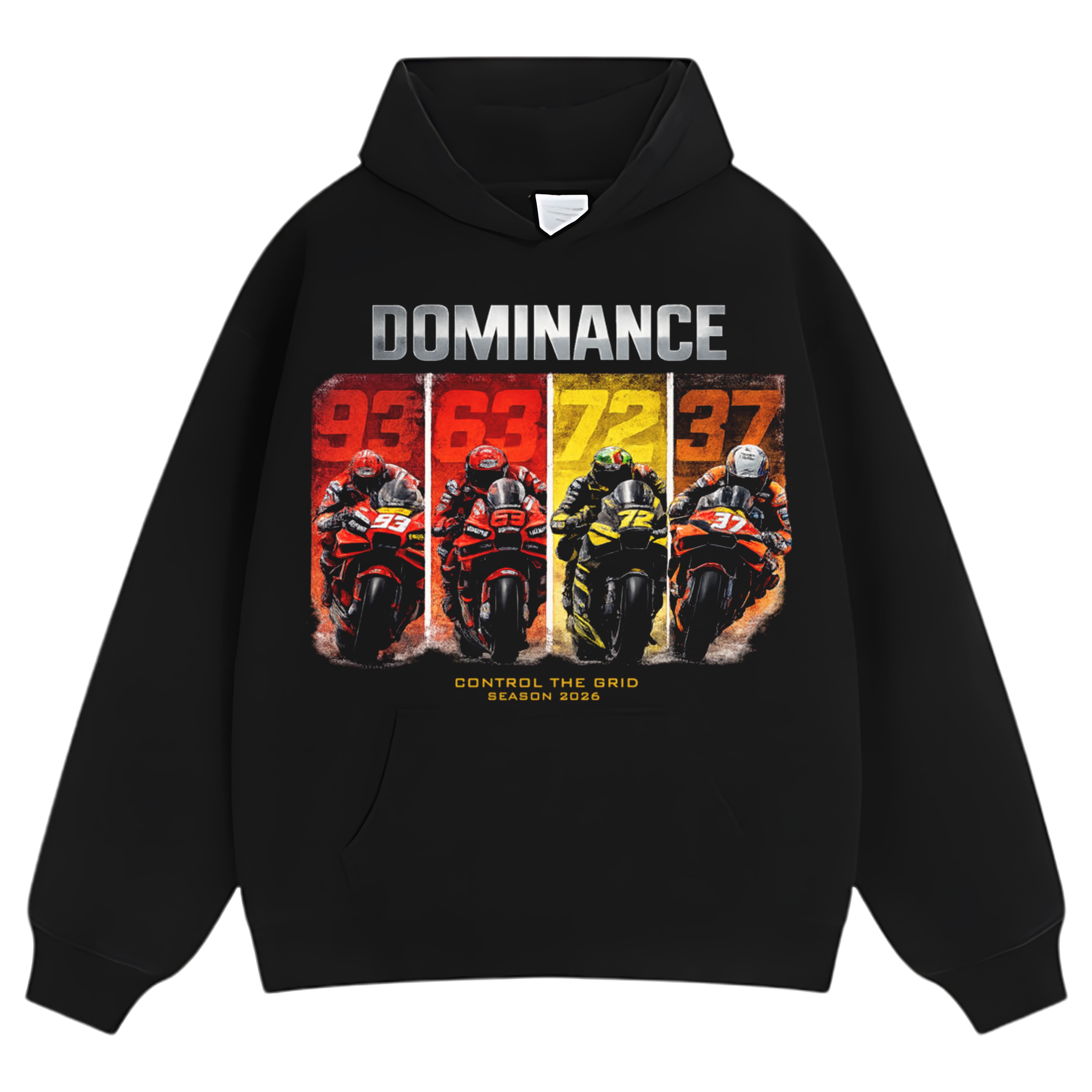 DOMINANCE 2026 – CONTROL THE GRID MOTOGP RIDERS EDITION TANK TOP & TEE & LONG SLEEVE & LAYERED LS & HOODIE