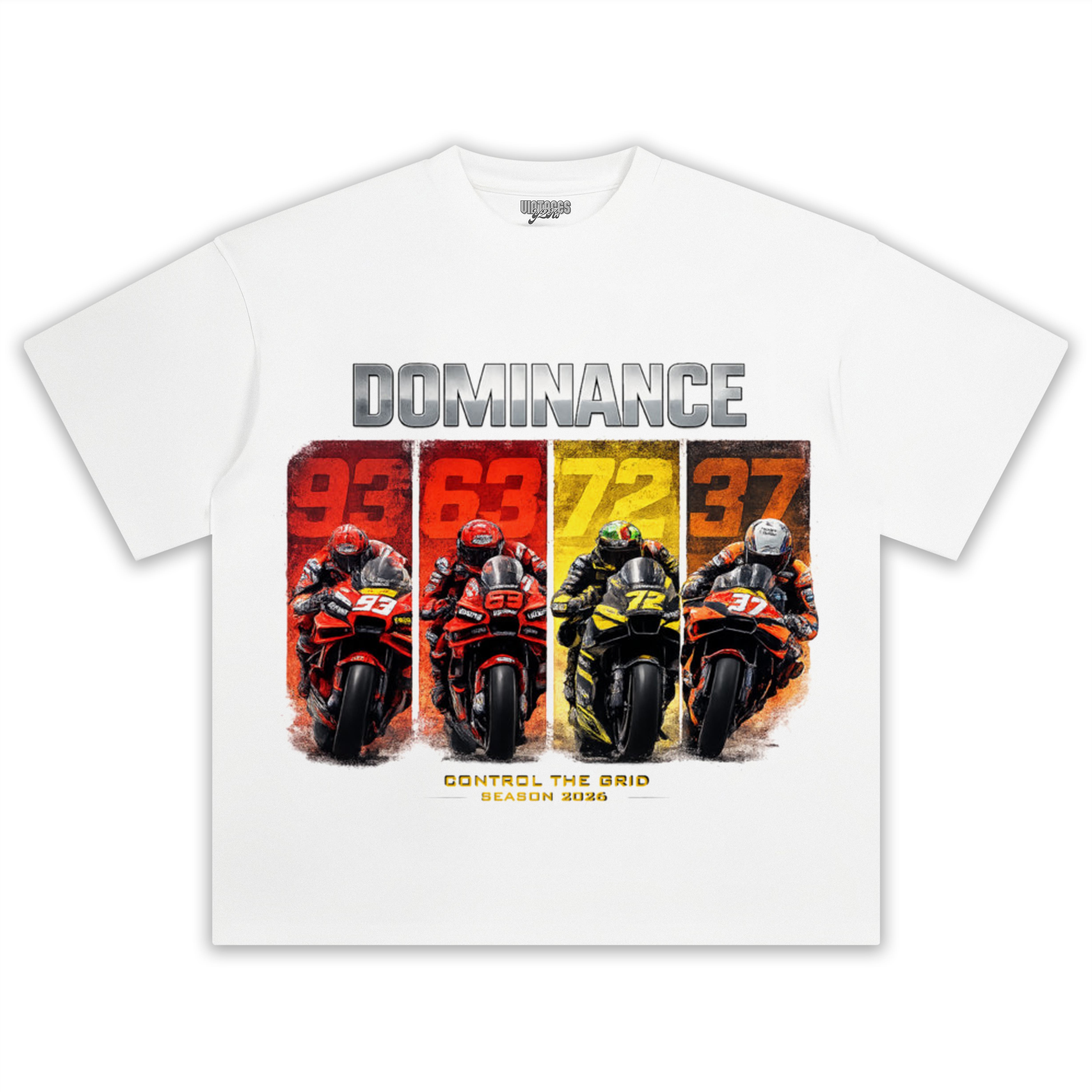 DOMINANCE 2026 – CONTROL THE GRID MOTOGP RIDERS EDITION TANK TOP & TEE & LONG SLEEVE & LAYERED LS & HOODIE
