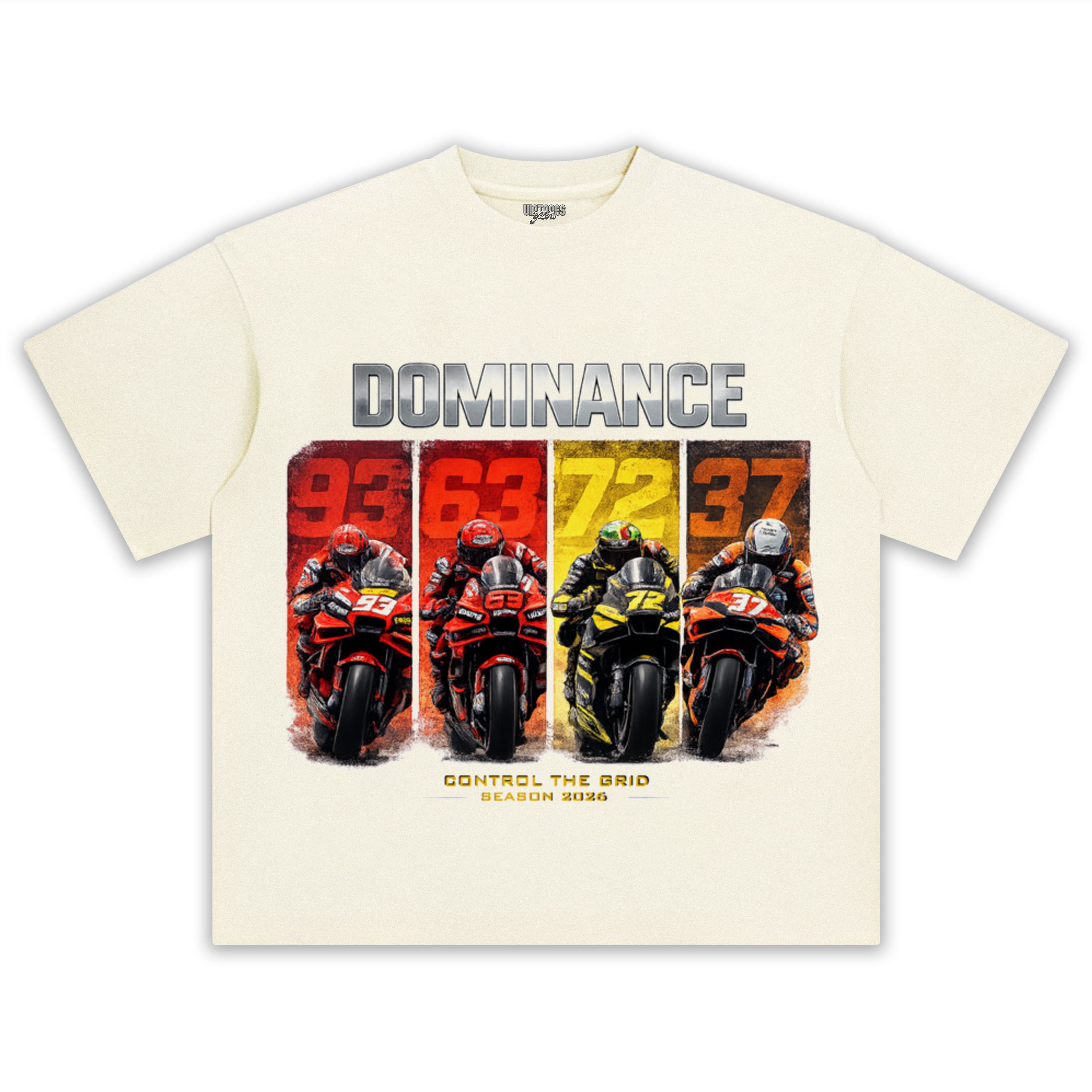 DOMINANCE 2026 – CONTROL THE GRID MOTOGP RIDERS EDITION TANK TOP & TEE & LONG SLEEVE & LAYERED LS & HOODIE