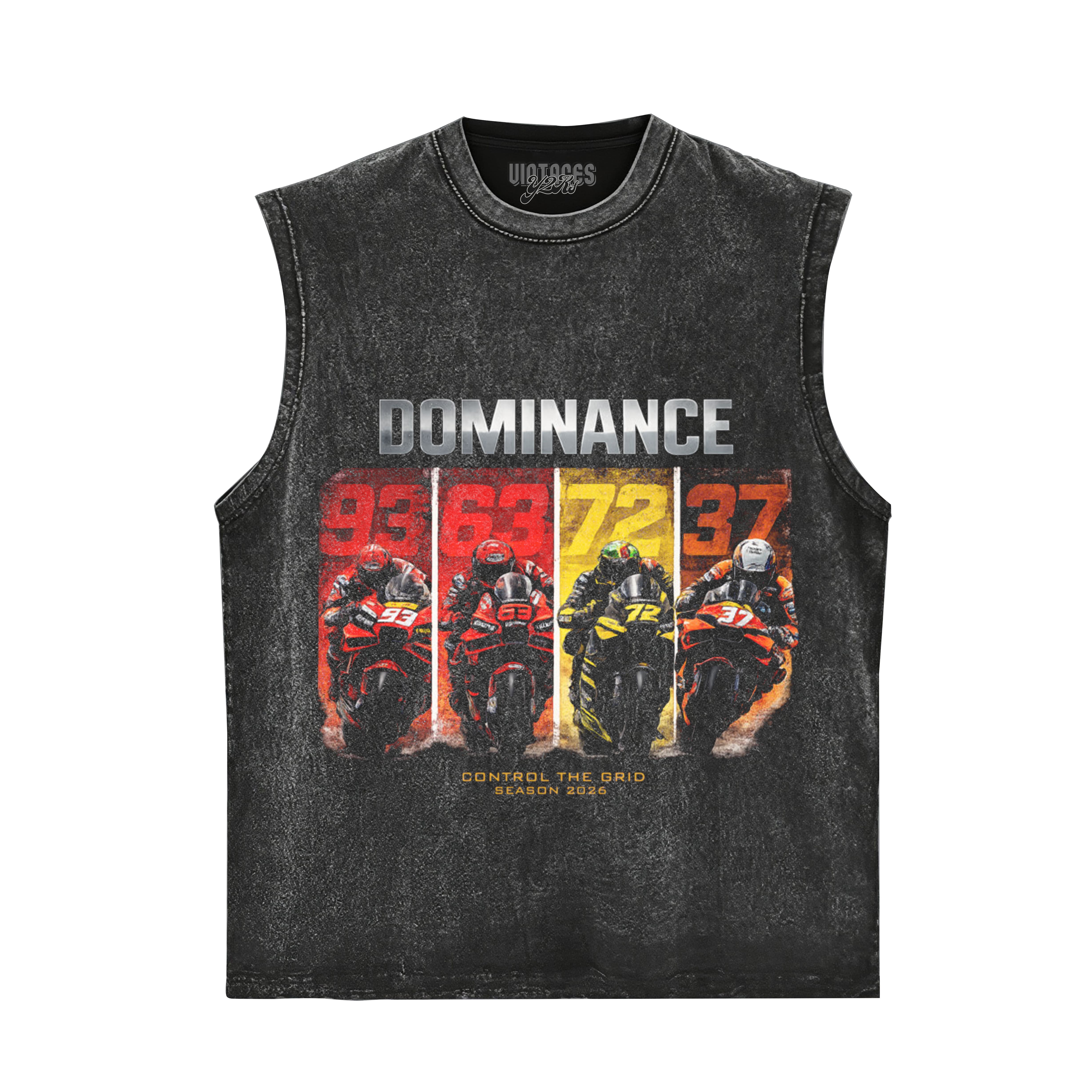 DOMINANCE 2026 – CONTROL THE GRID MOTOGP RIDERS EDITION TANK TOP & TEE & LONG SLEEVE & LAYERED LS & HOODIE