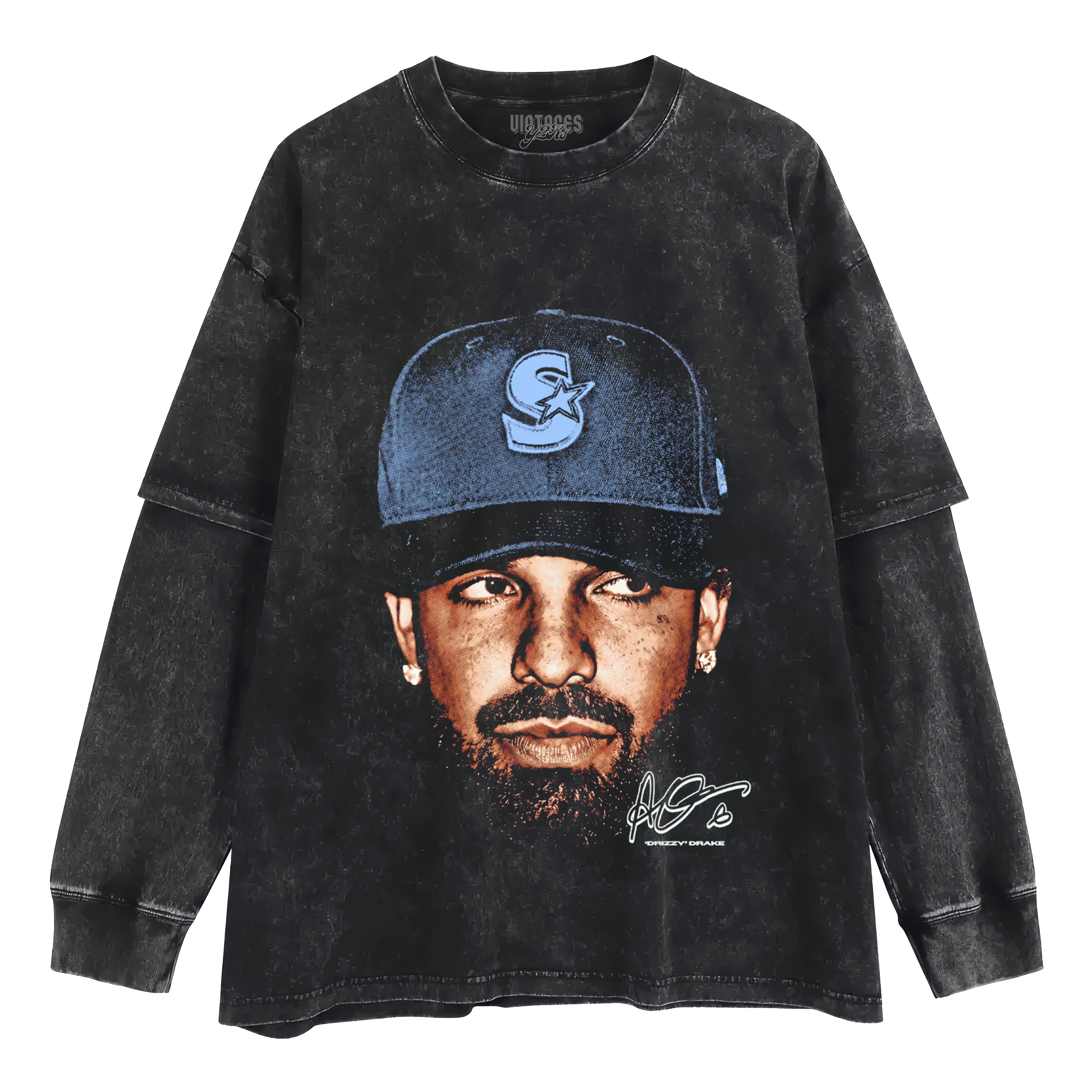 DRAKE ICEMAN FACE TANK TOP & TEE & LONG SLEEVE & LAYERED LS & HOODIE