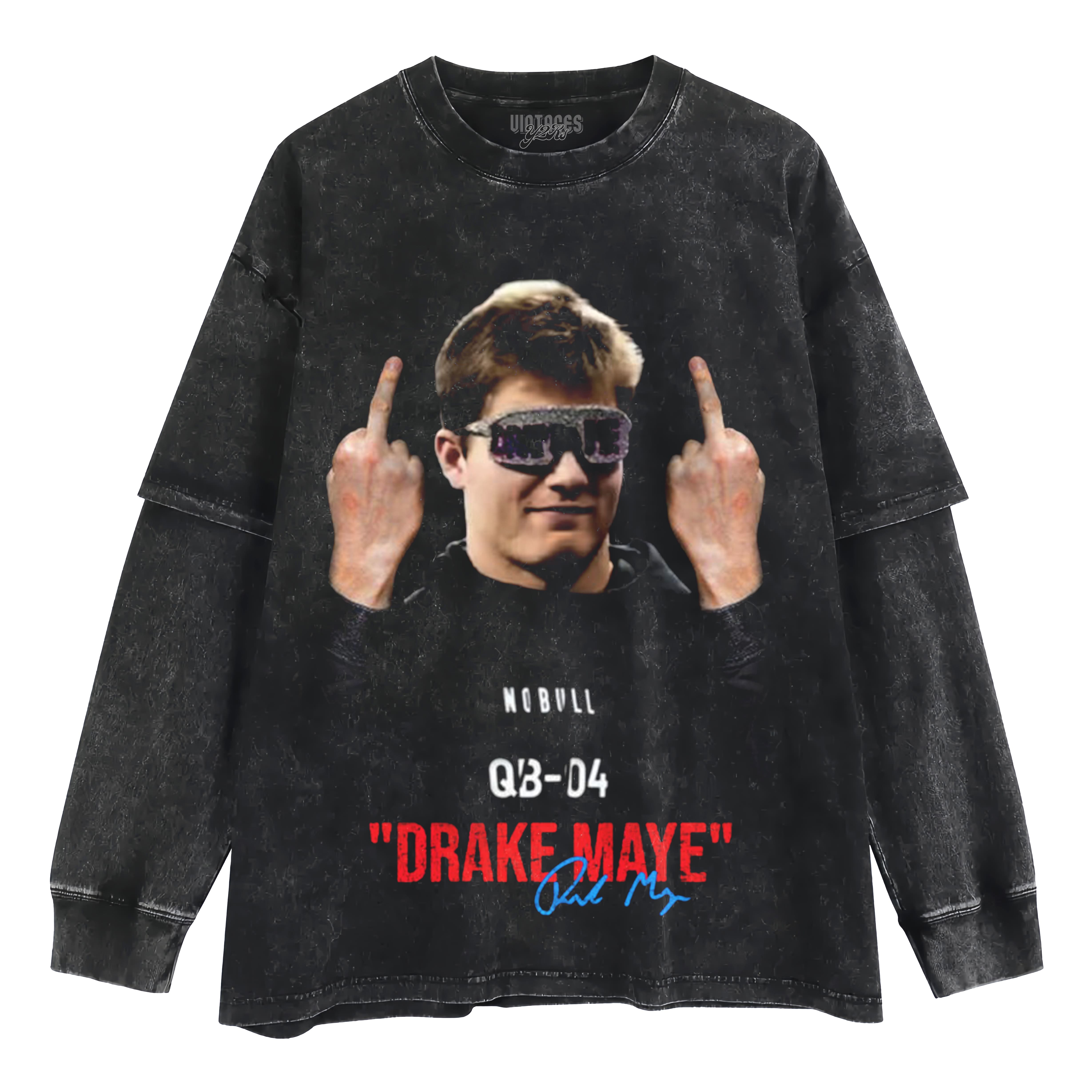 DRAKE MAYE - FLIPPING THE BIRD LAYERED LONG SLEEVE