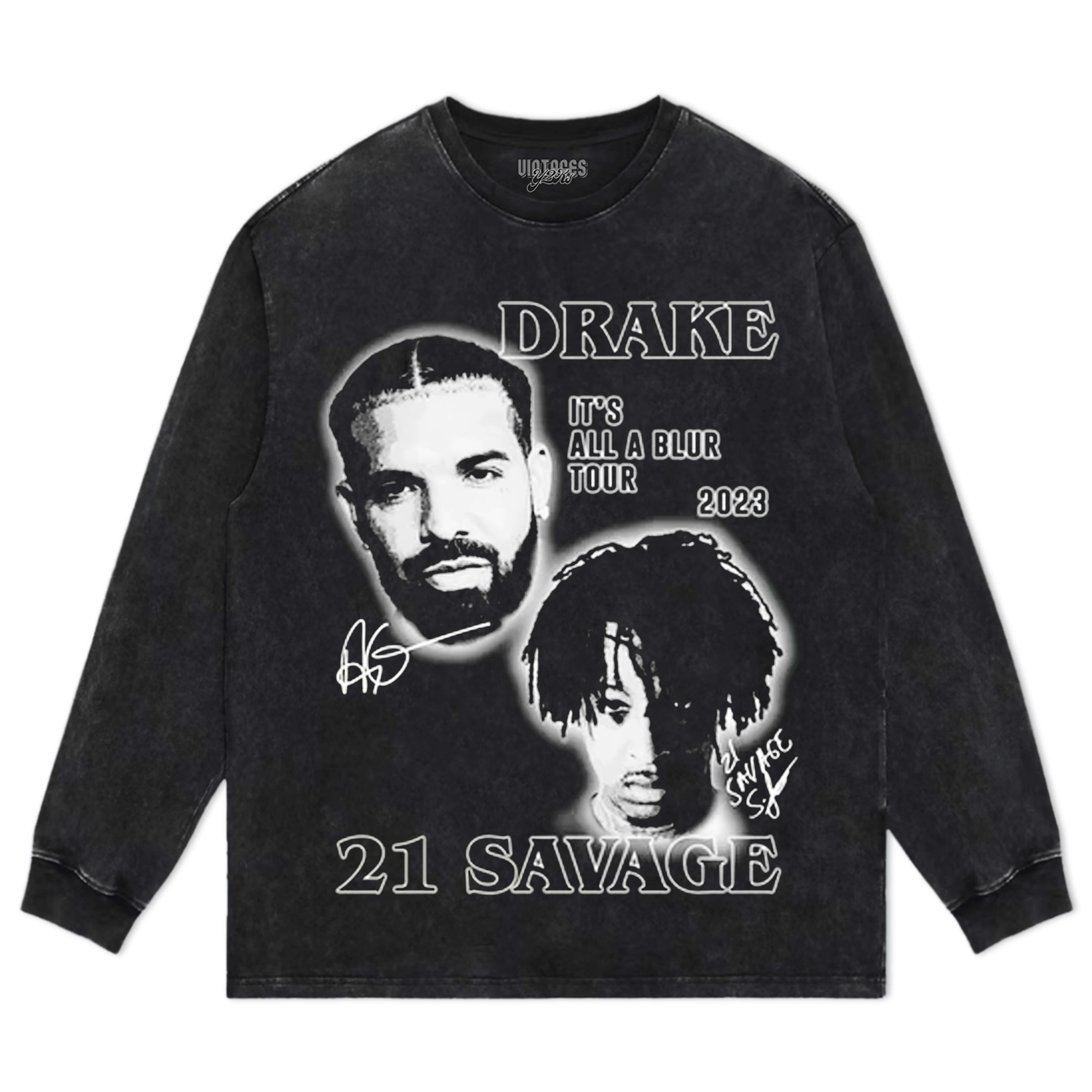 DRAKE & 21 SAVAGE TRIBUTE VINTAGE TEE & LS & HOODIE