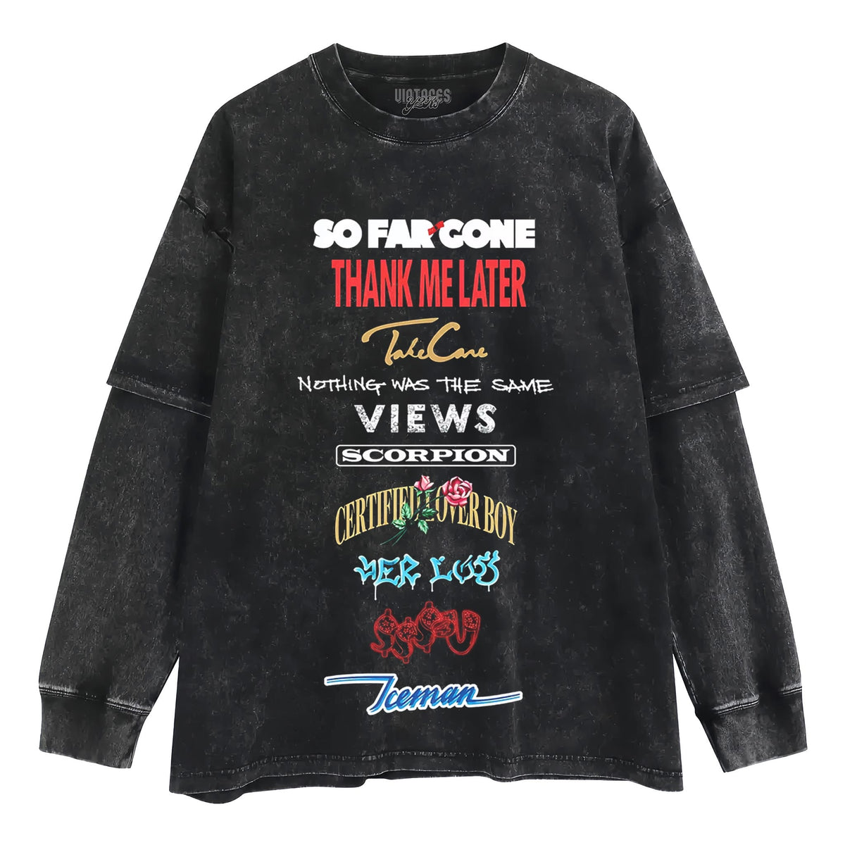 DRAKE ALBUM ARCHIVE TANK TOP & TEE & LONG SLEEVE & LAYERED LS & HOODIE