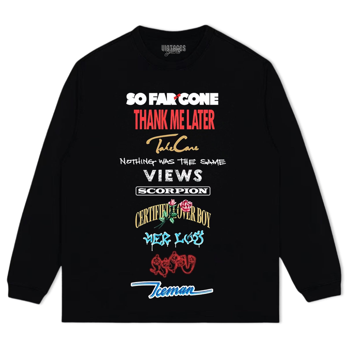 DRAKE ALBUM ARCHIVE TANK TOP & TEE & LONG SLEEVE & LAYERED LS & HOODIE