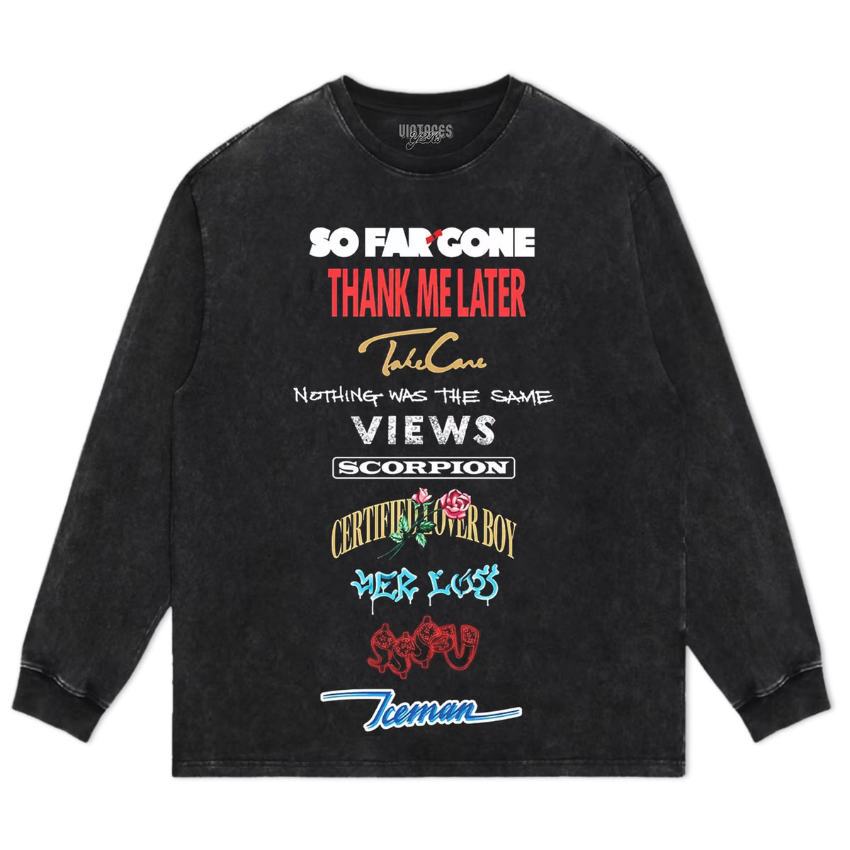 DRAKE ALBUM ARCHIVE TANK TOP & TEE & LONG SLEEVE & LAYERED LS & HOODIE