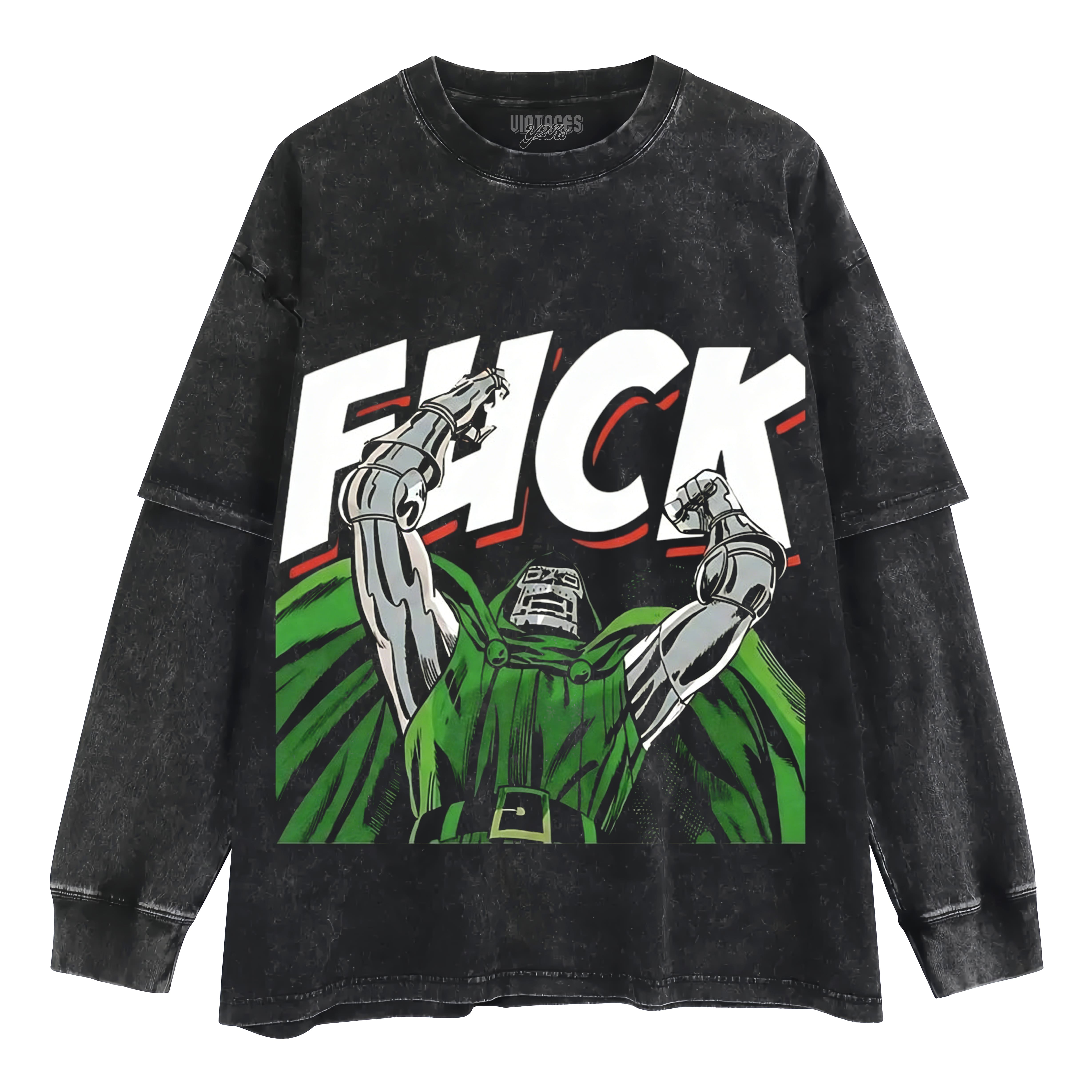 DR DOOM LAYERED LONG SLEEVE