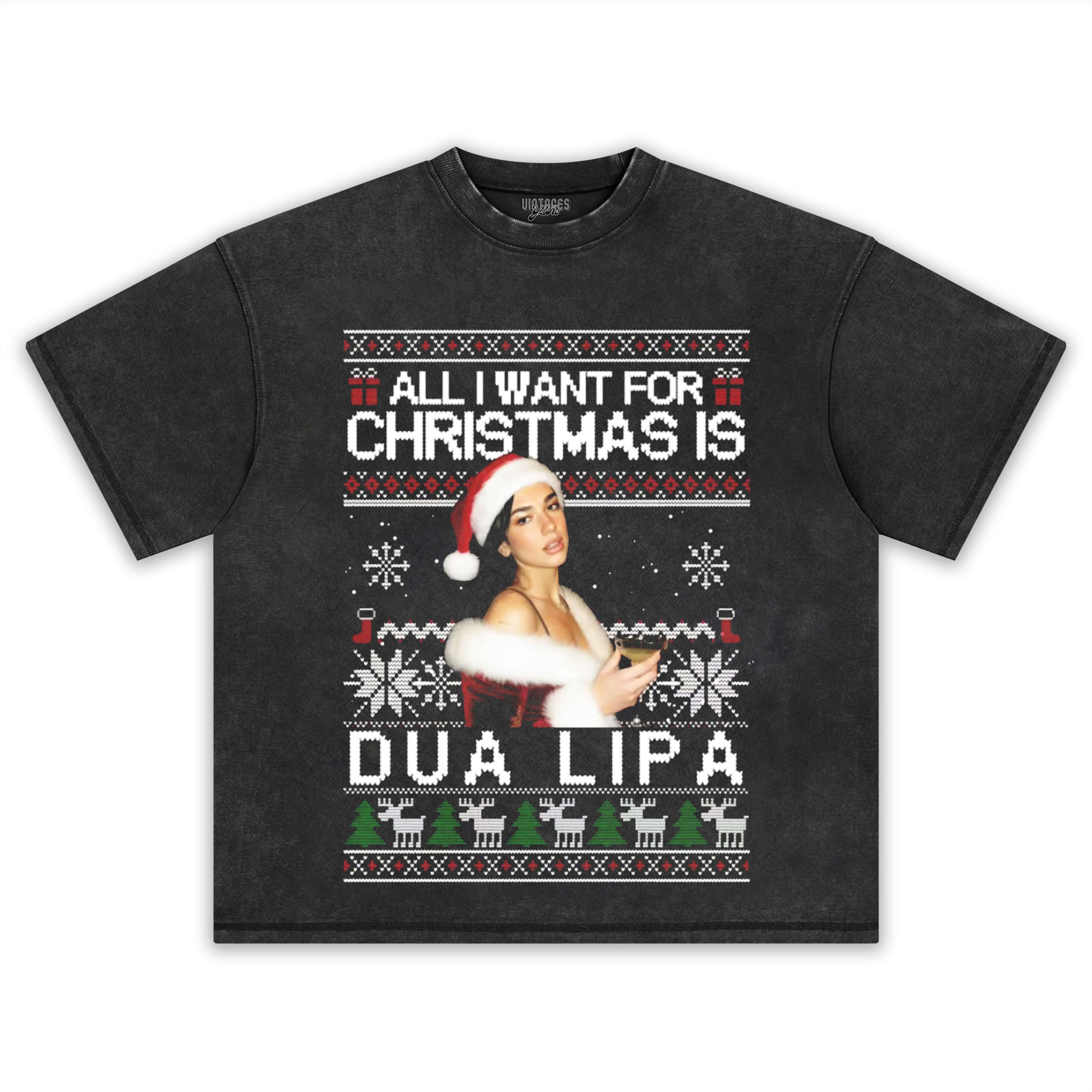 DUA LIPA CHRISTMAS STYLES TEE & LS & HOODIE