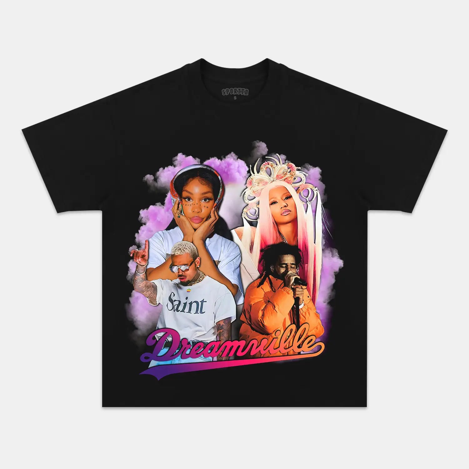 DREAMVILLE FESTIVAL-CHRIS BROWN-SZA-NICKI MINAJ-J COLE TEE - Y2K VINTAGES