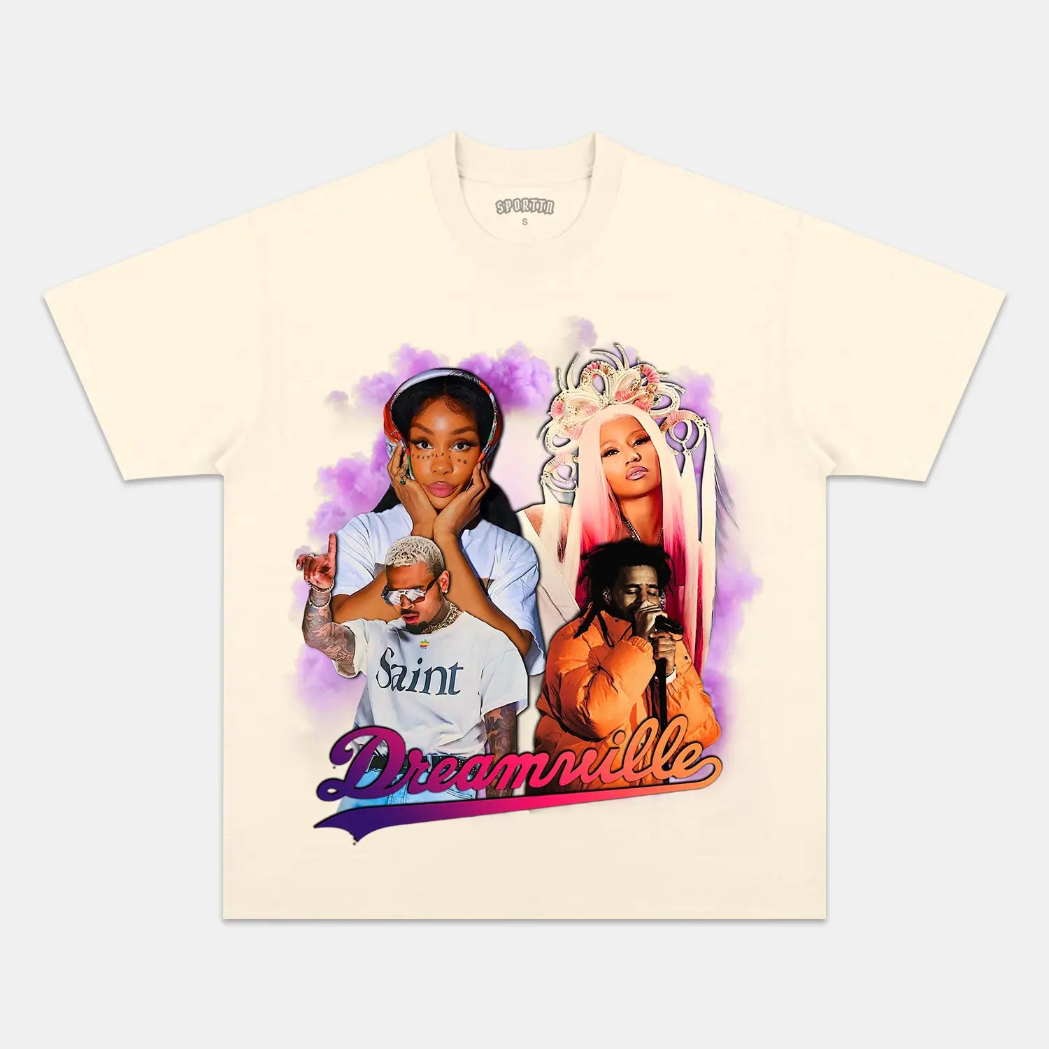 DREAMVILLE FESTIVAL-CHRIS BROWN-SZA-NICKI MINAJ-J COLE TEE - Y2K VINTAGES