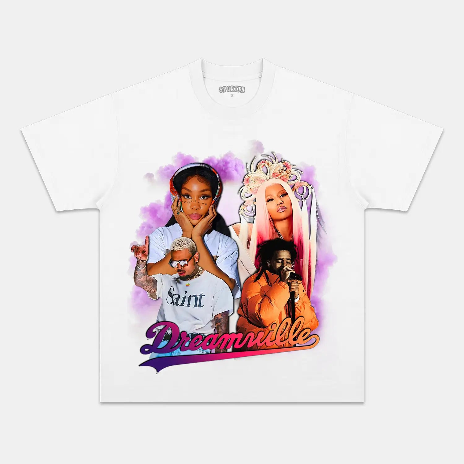 DREAMVILLE FESTIVAL-CHRIS BROWN-SZA-NICKI MINAJ-J COLE TEE - Y2K VINTAGES