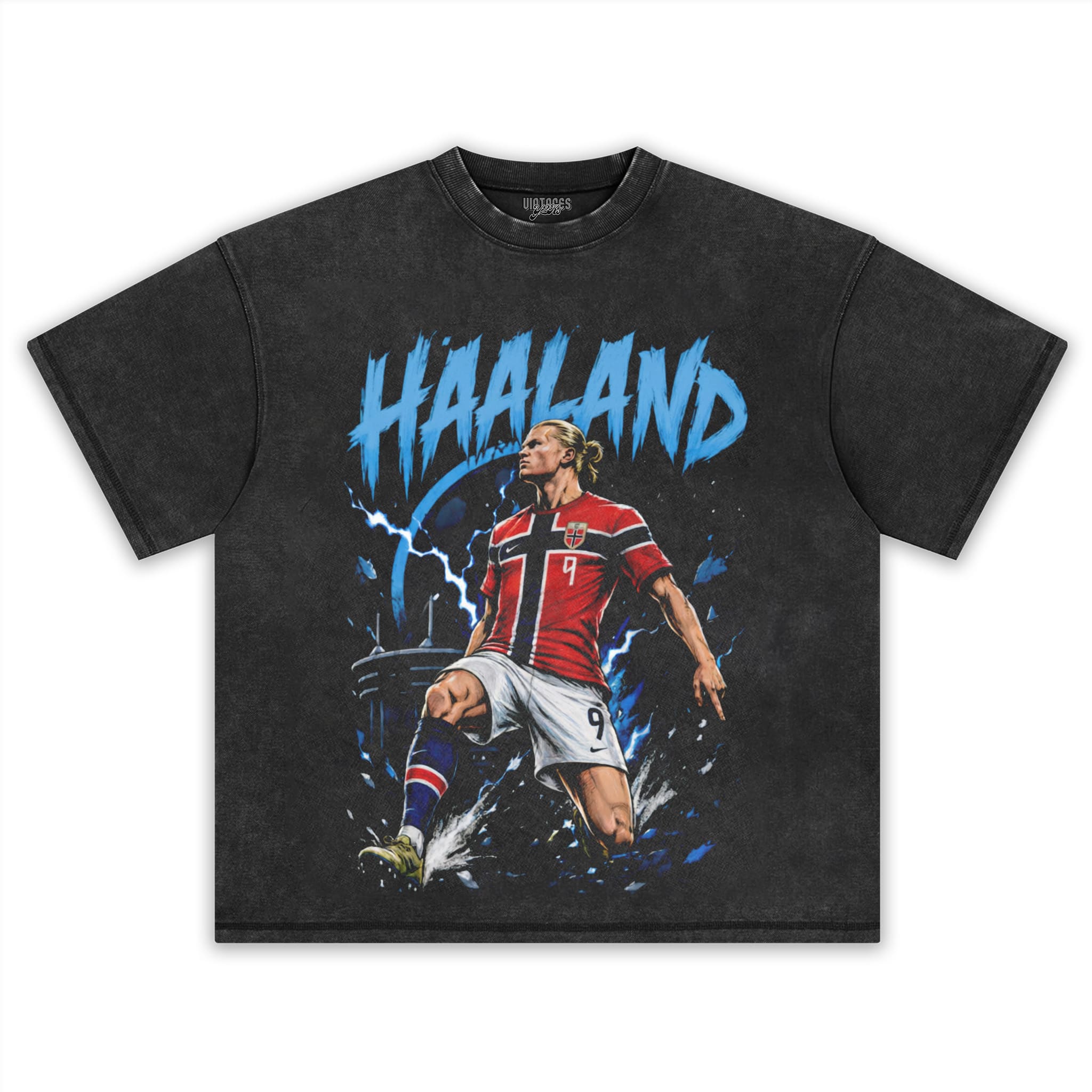 ERLING HAALAND - BORN TO SCORE TANK TOP & TEE & LONG SLEEVE & LAYERED LS & HOODIE