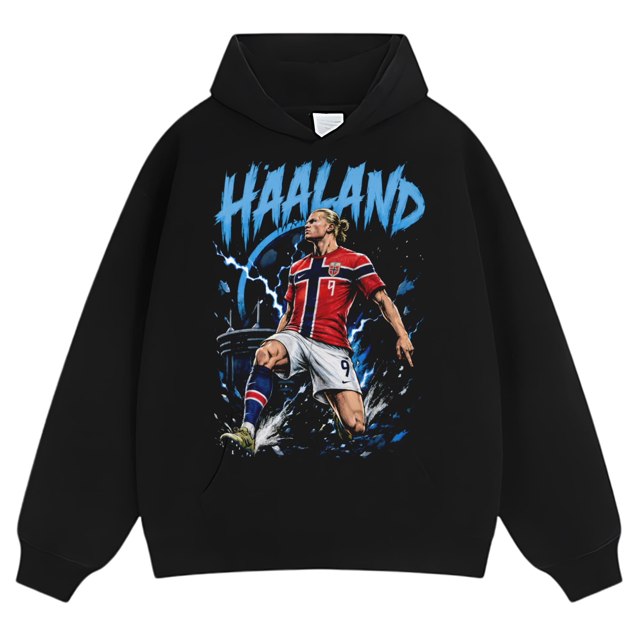 ERLING HAALAND - BORN TO SCORE TANK TOP & TEE & LONG SLEEVE & LAYERED LS & HOODIE
