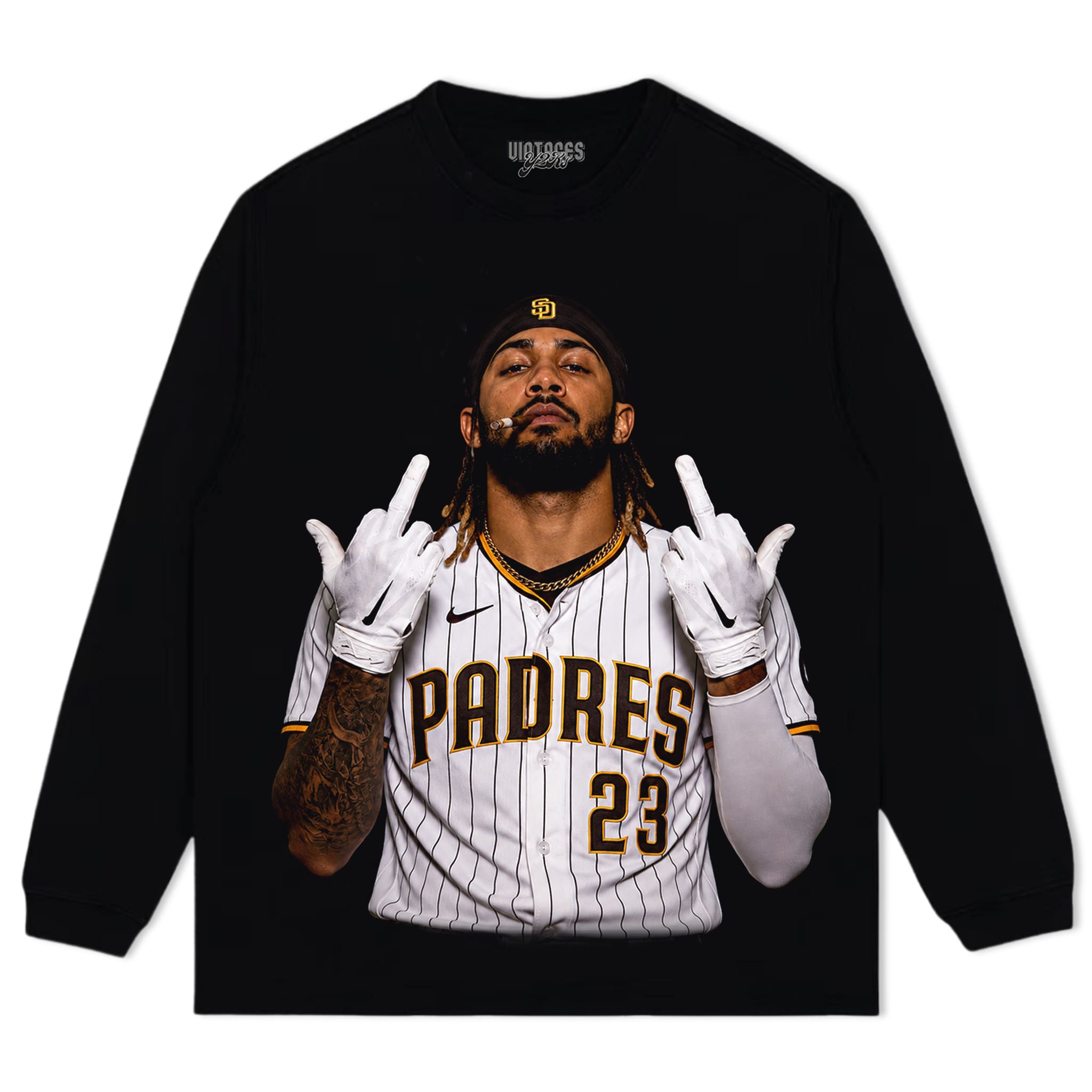 FERNANDO TATIS JR. MIDDLE FINGER V2 TANK TOP & TEE & LONG SLEEVE & LAYERED LS & HOODIE