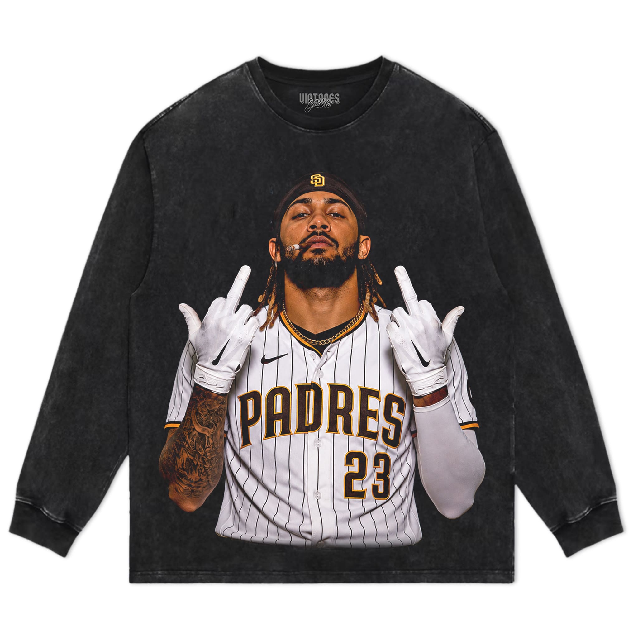 FERNANDO TATIS JR. MIDDLE FINGER V2 TANK TOP & TEE & LONG SLEEVE & LAYERED LS & HOODIE