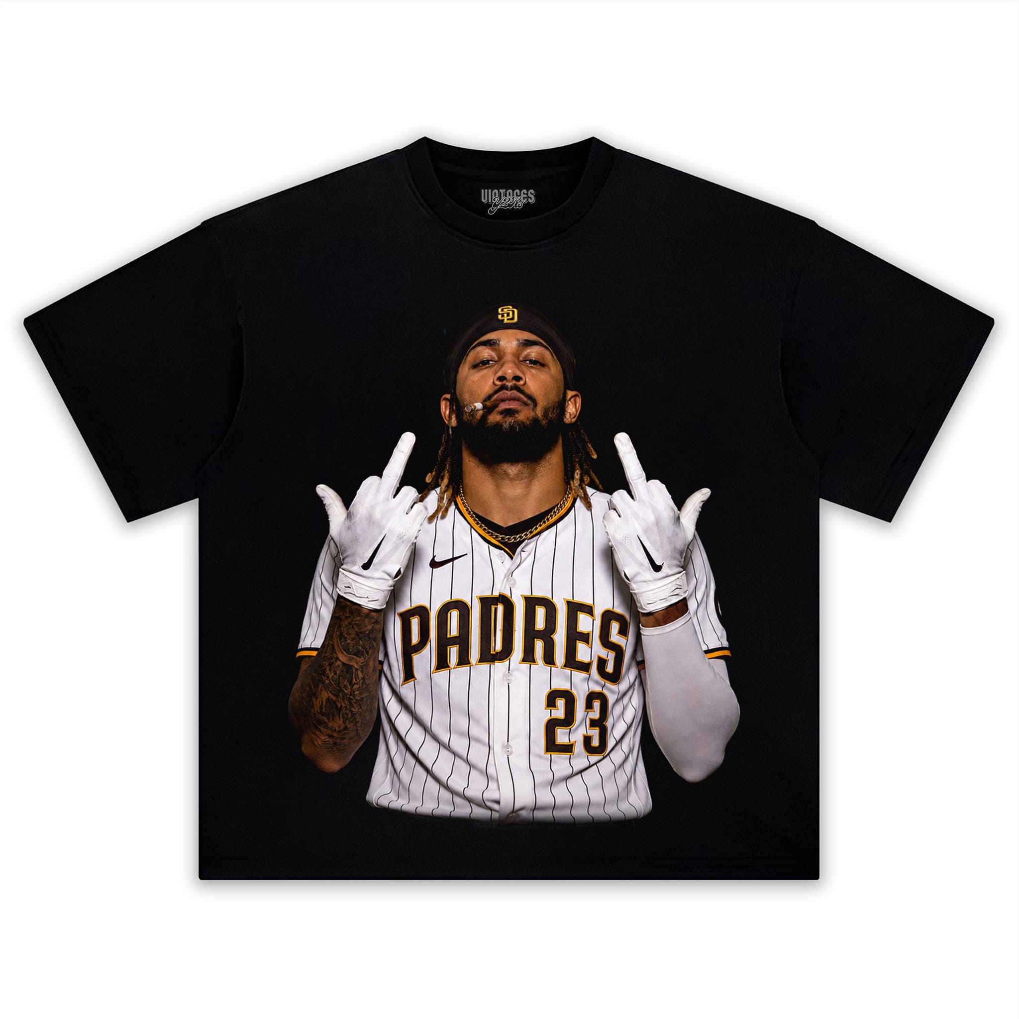 FERNANDO TATIS JR. MIDDLE FINGER V2 TANK TOP & TEE & LONG SLEEVE & LAYERED LS & HOODIE