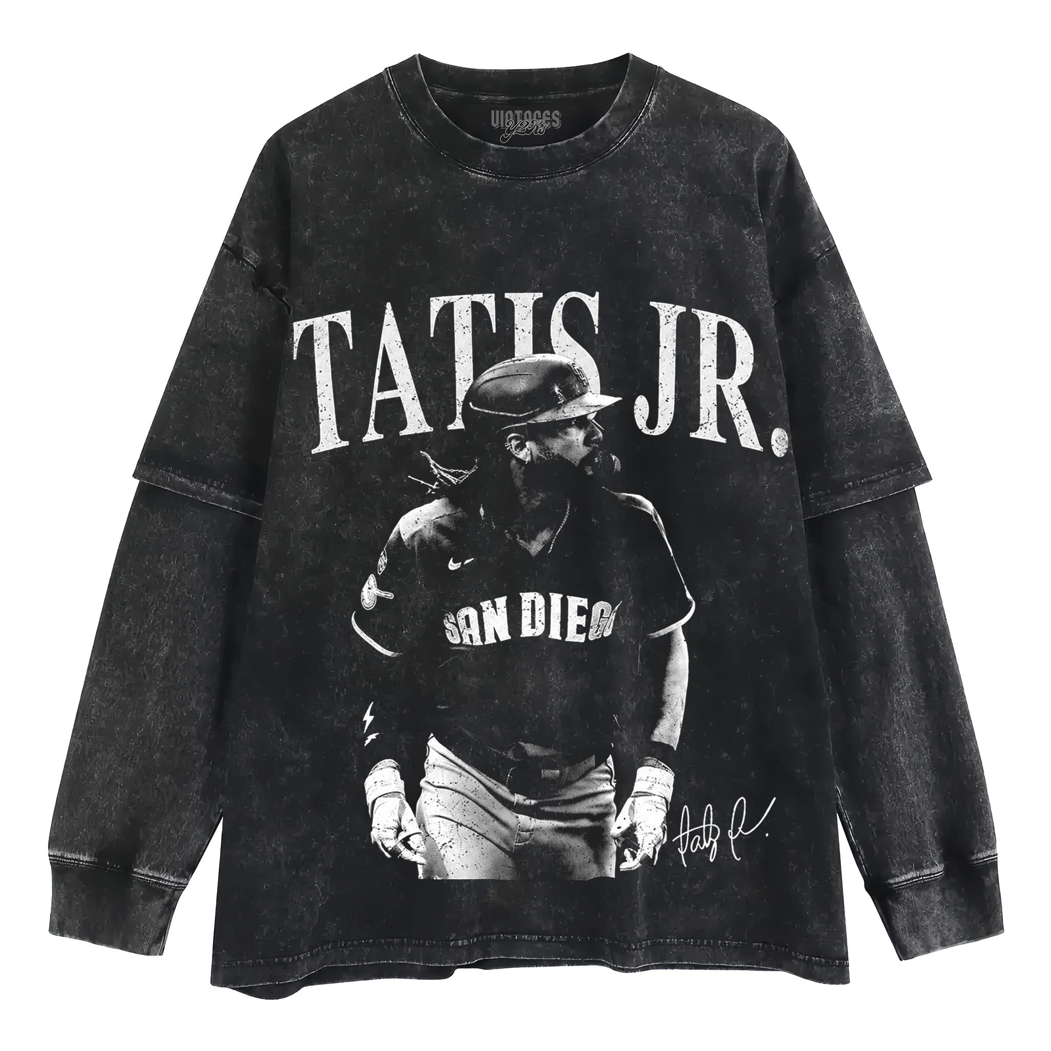 FERNANDO TATIS JR SAN DIEGO BASEBALL VINTAGE TANK TOP & TEE & LONG SLEEVE & LAYERED LS & HOODIE