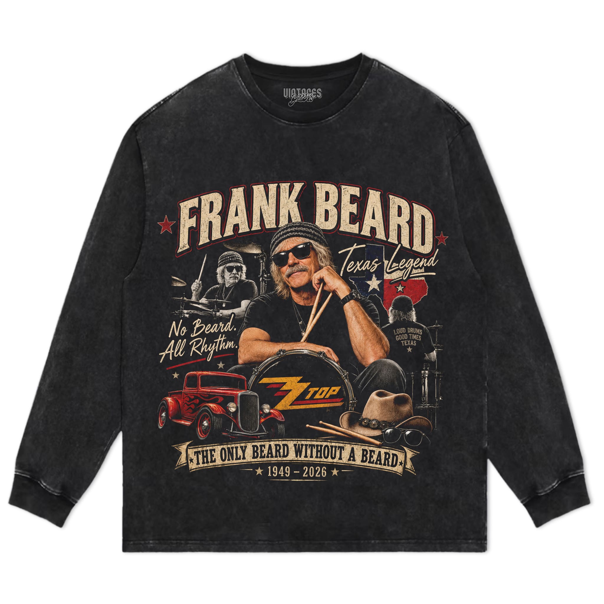 FRANK BEARD MEMORIAL TANK TOP & TEE & LONG SLEEVE & LAYERED LS & HOODIE
