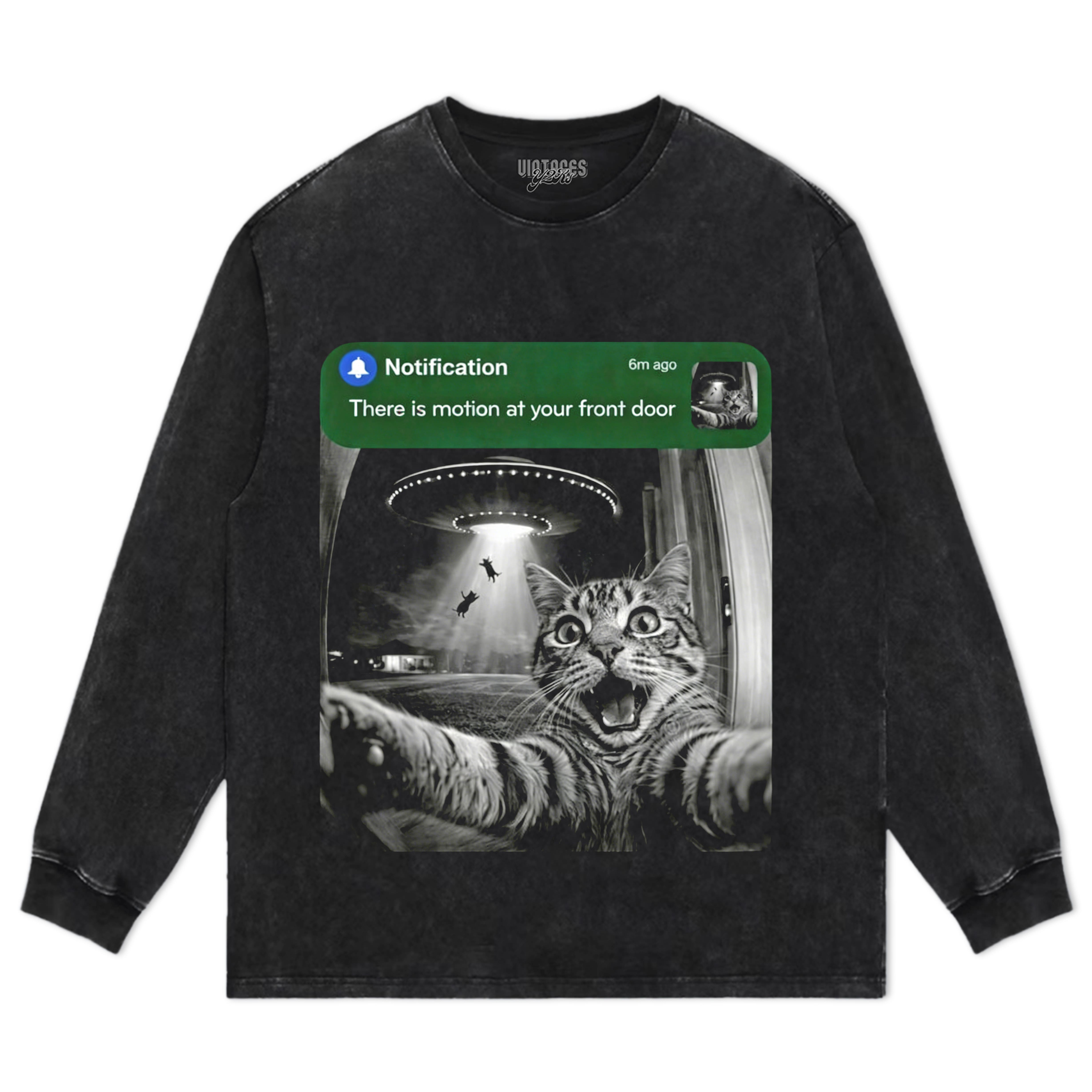FRONT DOOR RACCOON CAT SURPRISE VISITOR TEE & LS & HOODIE