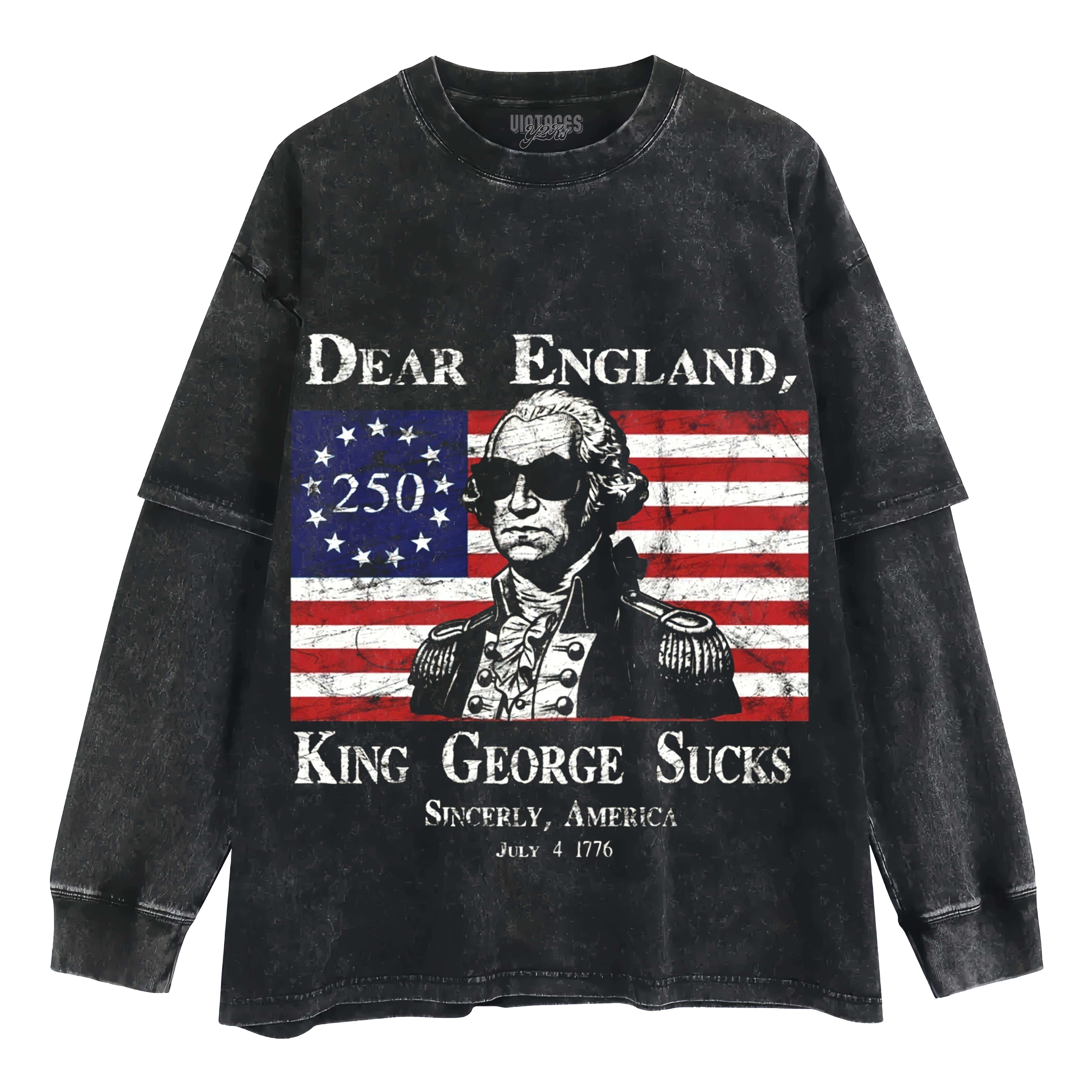 FUNNY 4TH OF JULY AMERICA'S 250TH BIRTHDAY DESIGN TANK TOP & TEE & LONG SLEEVE & LAYERED LS & HOODIE