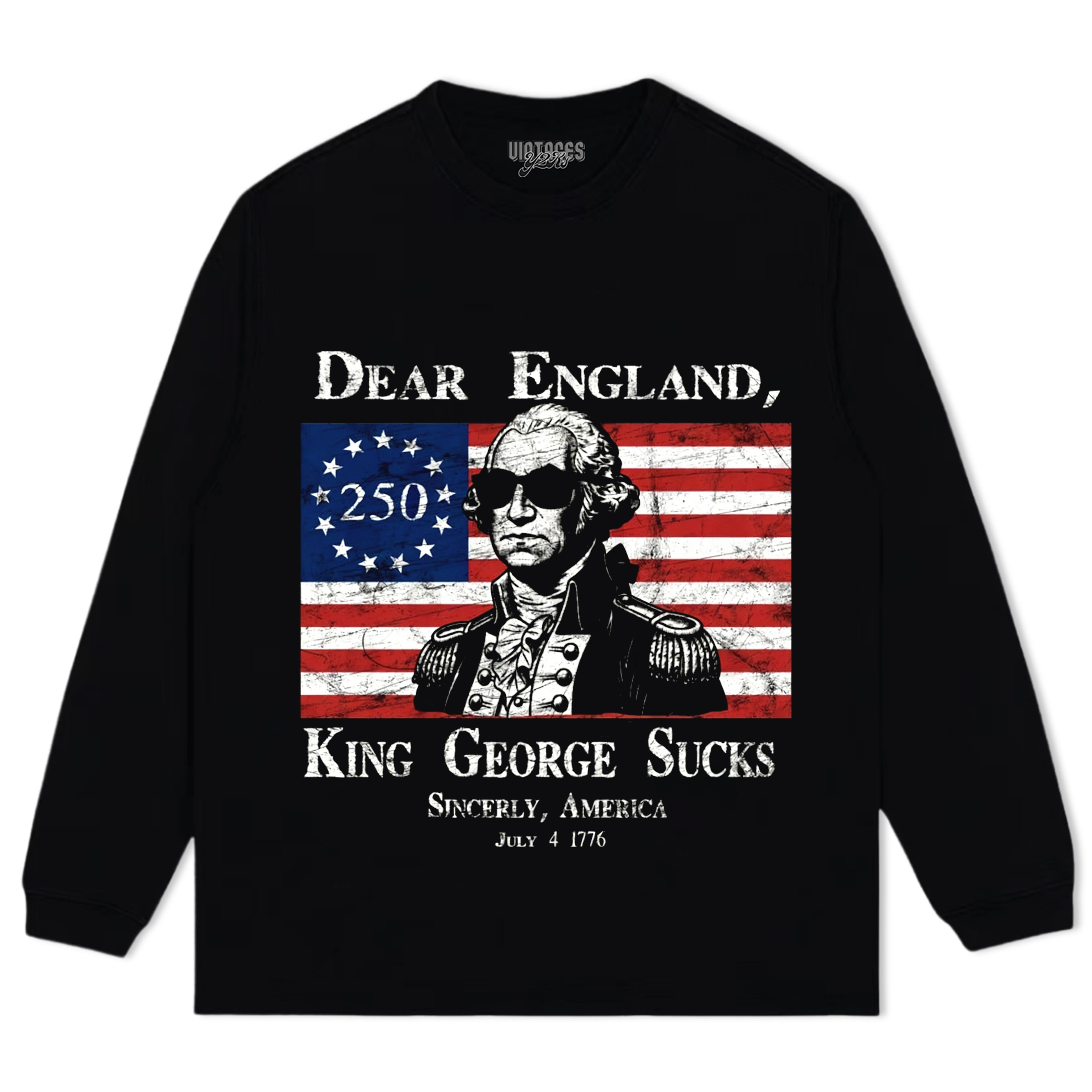 FUNNY 4TH OF JULY AMERICA'S 250TH BIRTHDAY DESIGN TANK TOP & TEE & LONG SLEEVE & LAYERED LS & HOODIE