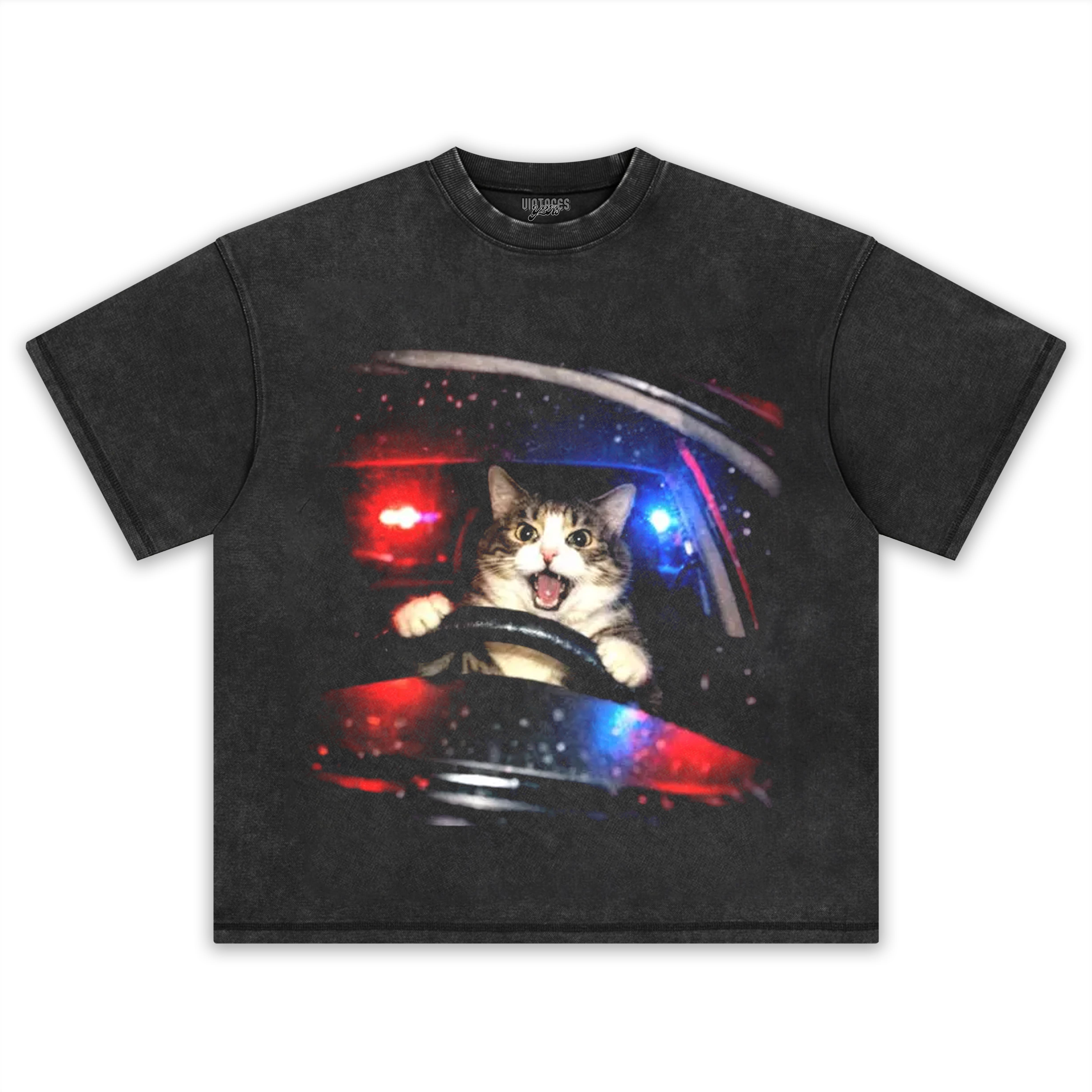 FUNNY CAT TEE & LS & HOODIE