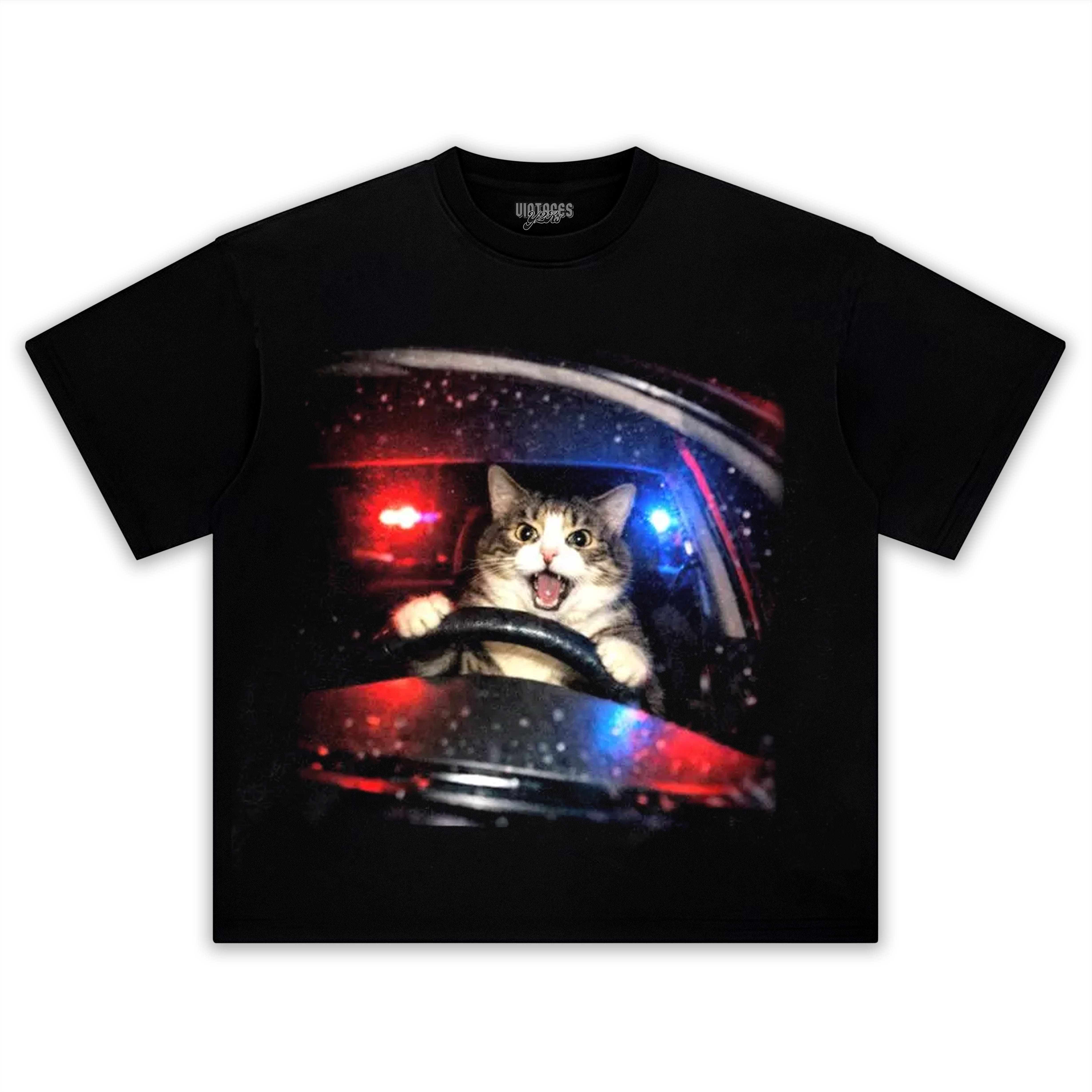 FUNNY CAT TEE & LS & HOODIE