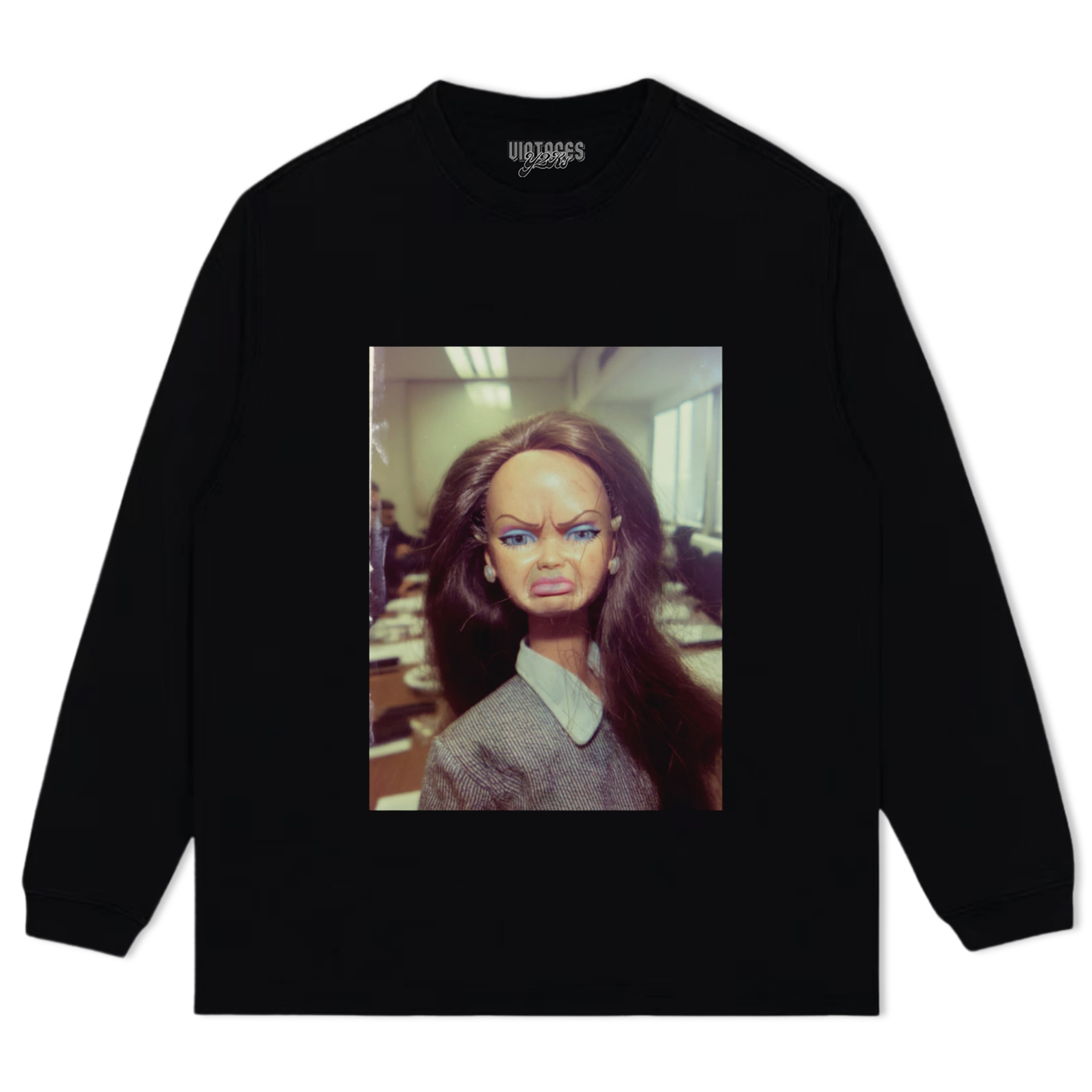 FUNNY OFFICE GIRLS FACE MEME TANK TOP & TEE & LONG SLEEVE & LAYERED LS & HOODIE