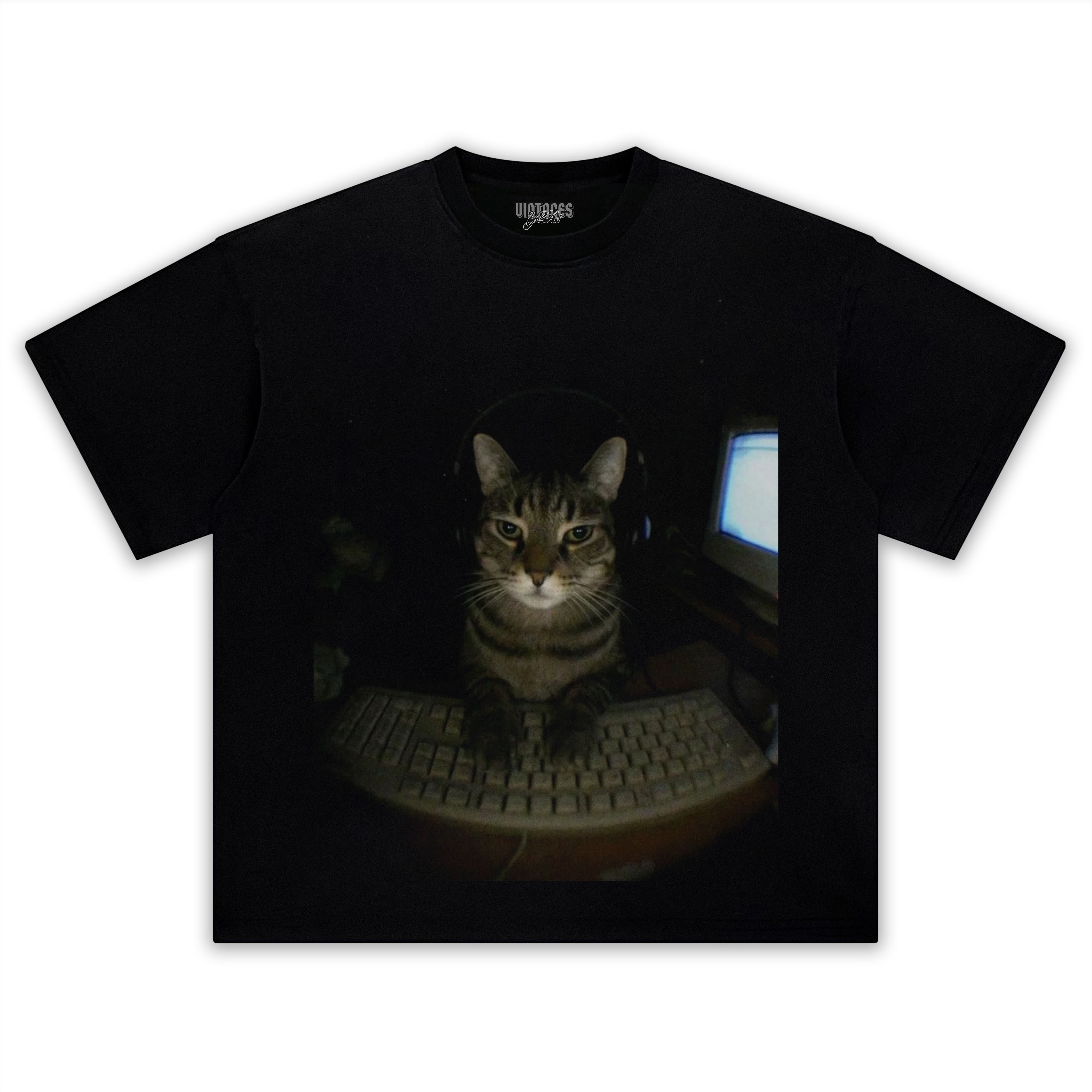 GAMER CAT TEE & LS & HOODIE