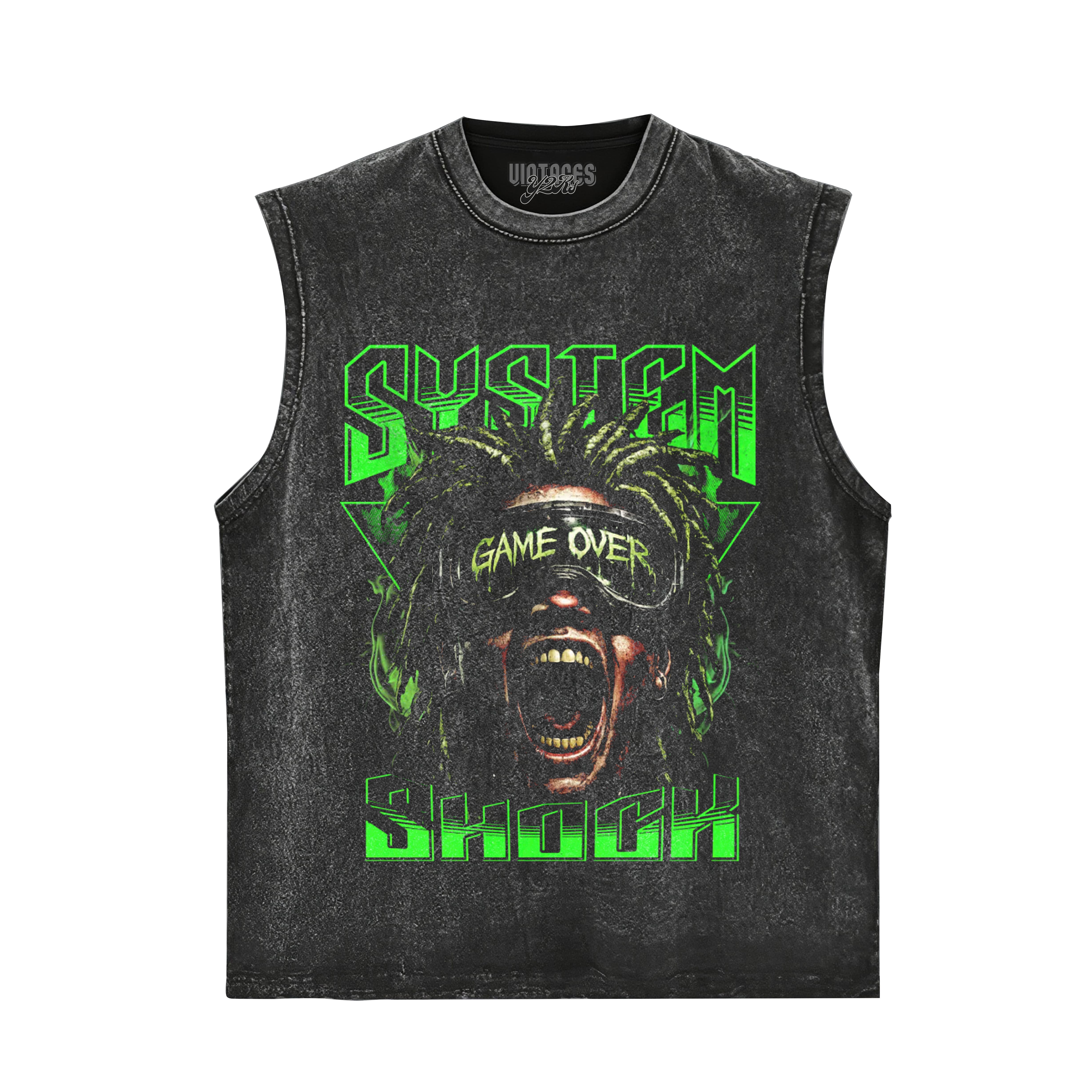 GAME OVER RAGE GRAPHIC STREETWEAR TANK TOP & TEE & LONG SLEEVE & LAYERED LS & HOODIE