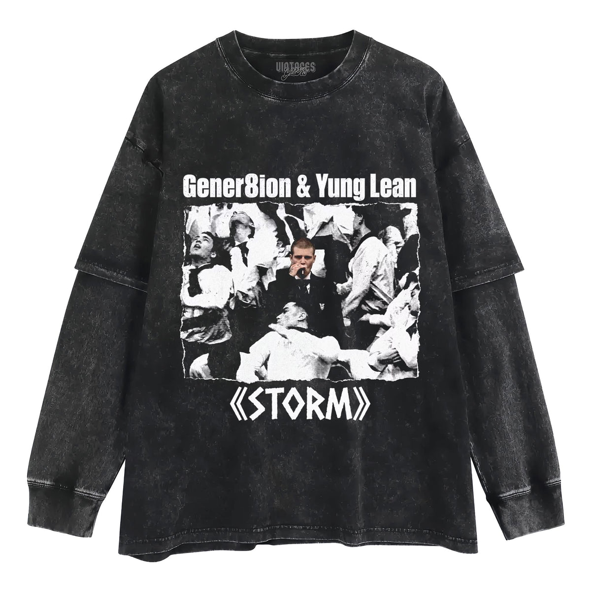 GENER8ION & YUNG LEAN ( STORM ) V2 TANK TOP & TEE & LONG SLEEVE & LAYERED LS & HOODIE