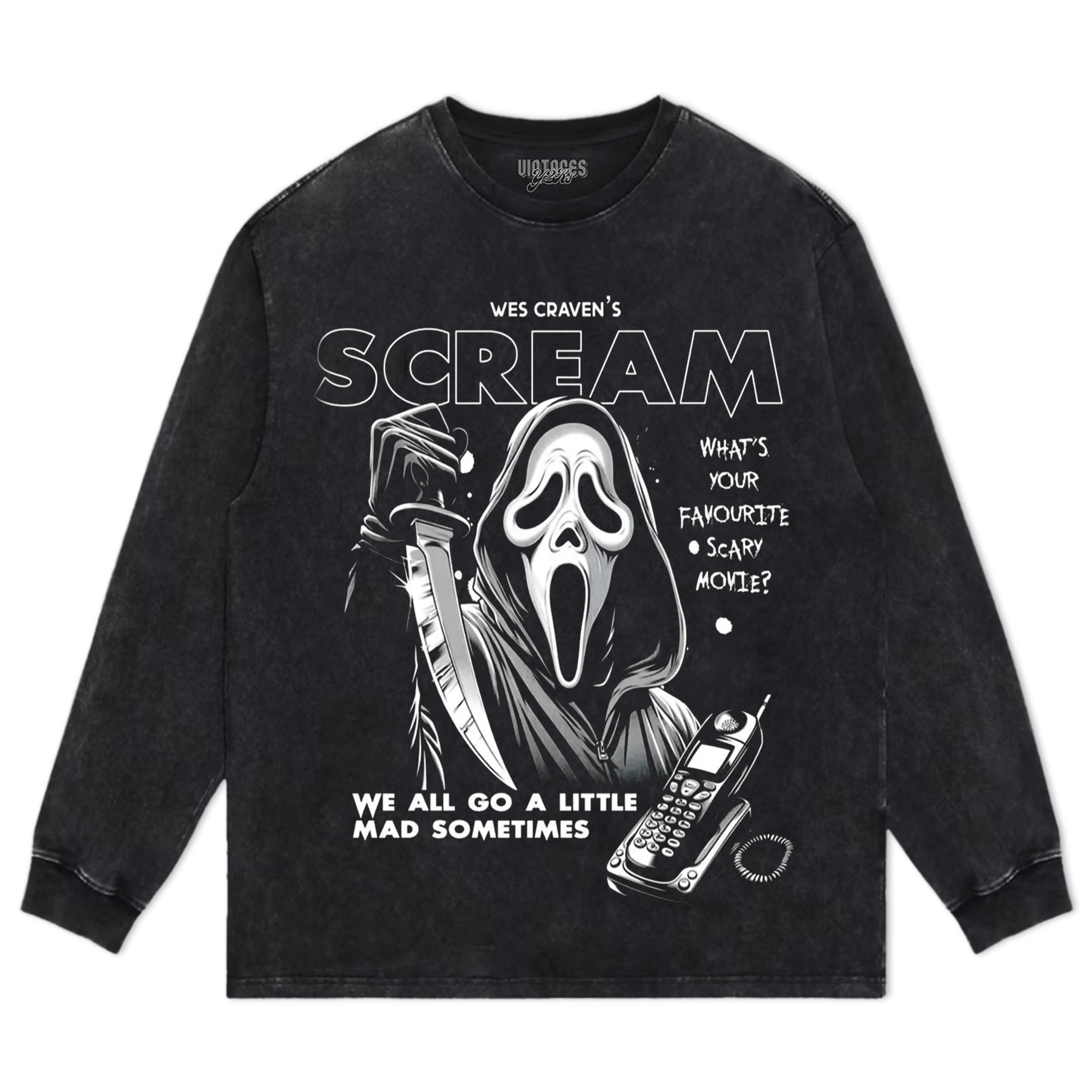 GHOSTFACE SCREAM VINTAGE TEE V3 & LS & HOODIE