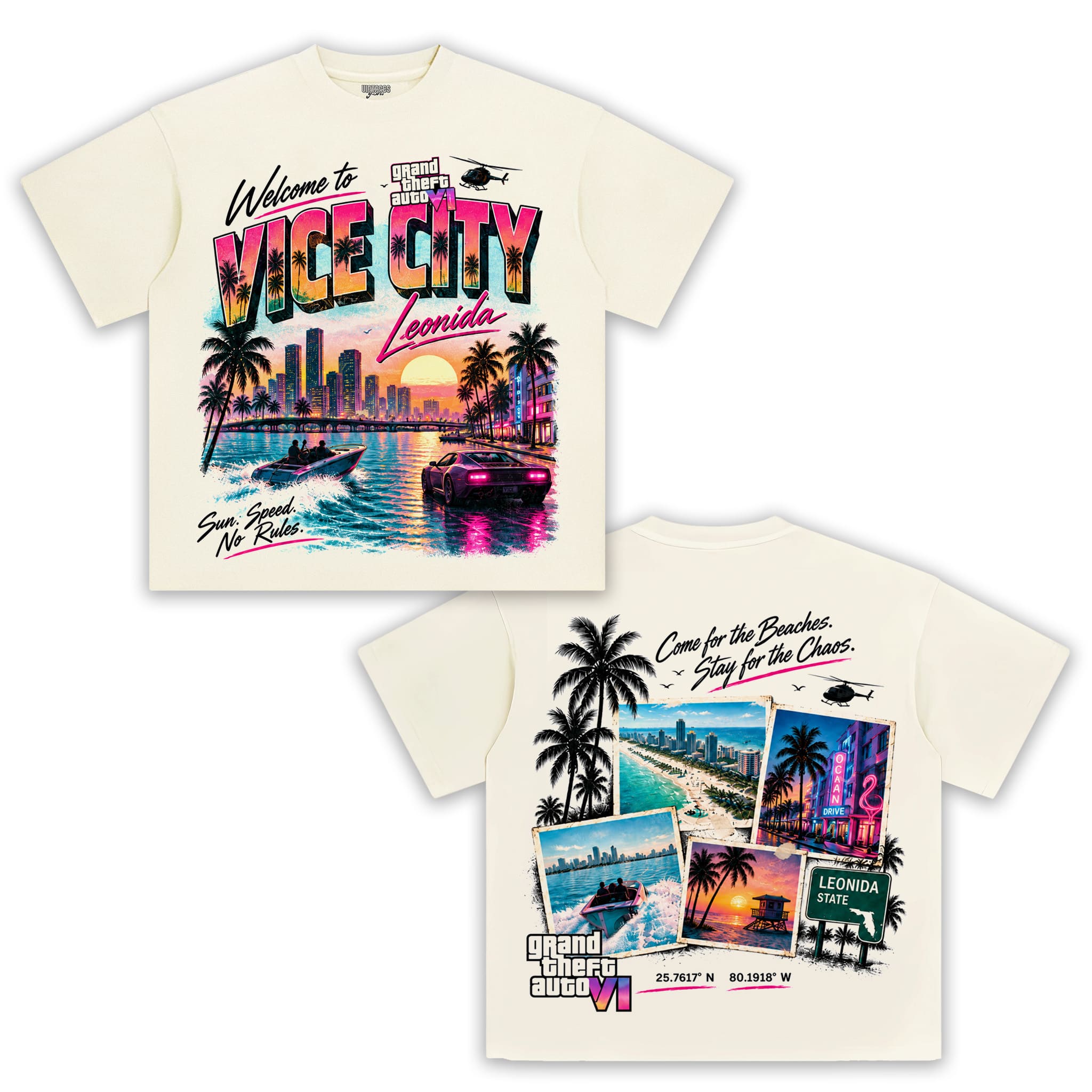 GTA 6 VICE CITY - NO RULES TANK TOP & TEE