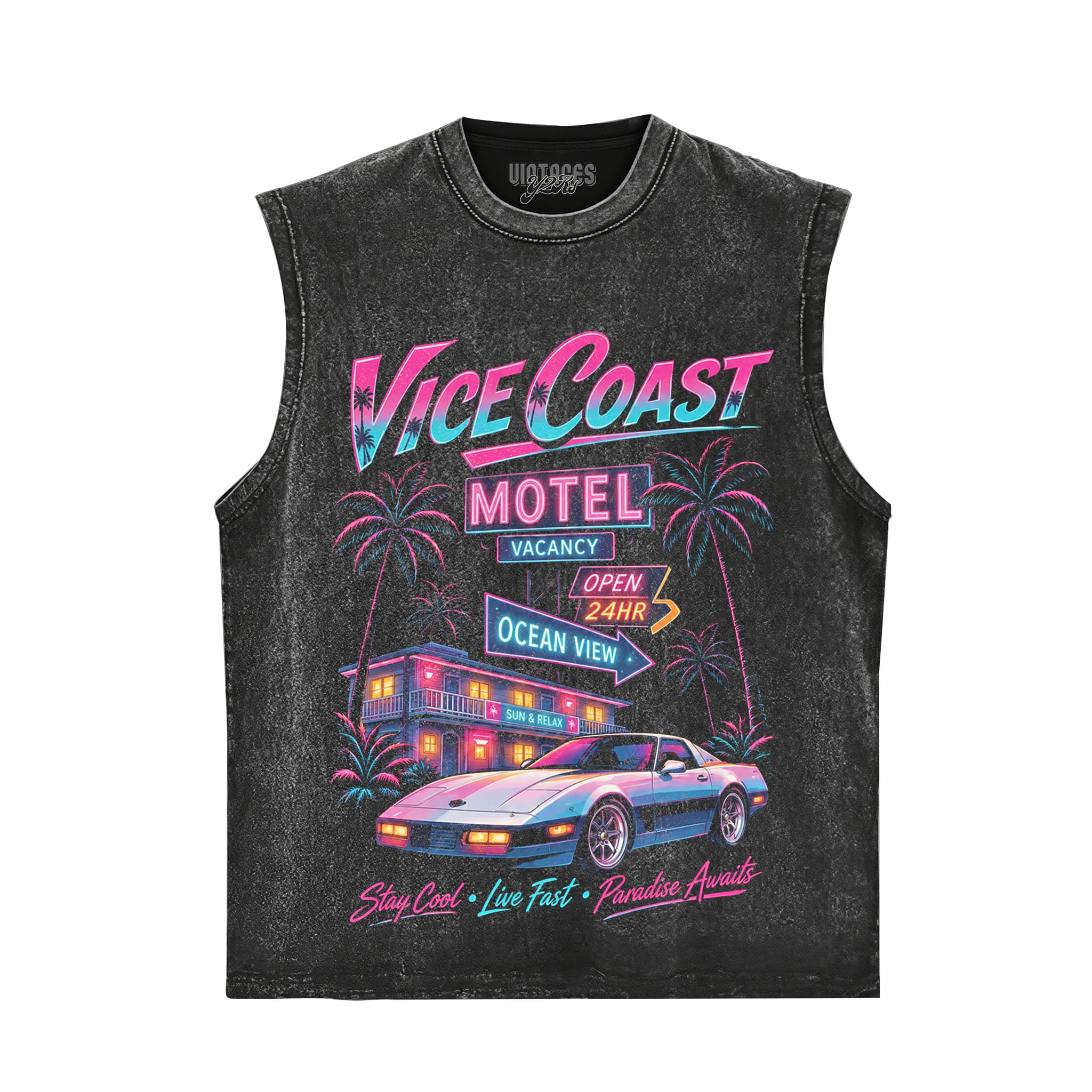 GTA INSPIRED VICE COAST TANK TOP & TEE & LONG SLEEVE & LAYERED LS & HOODIE