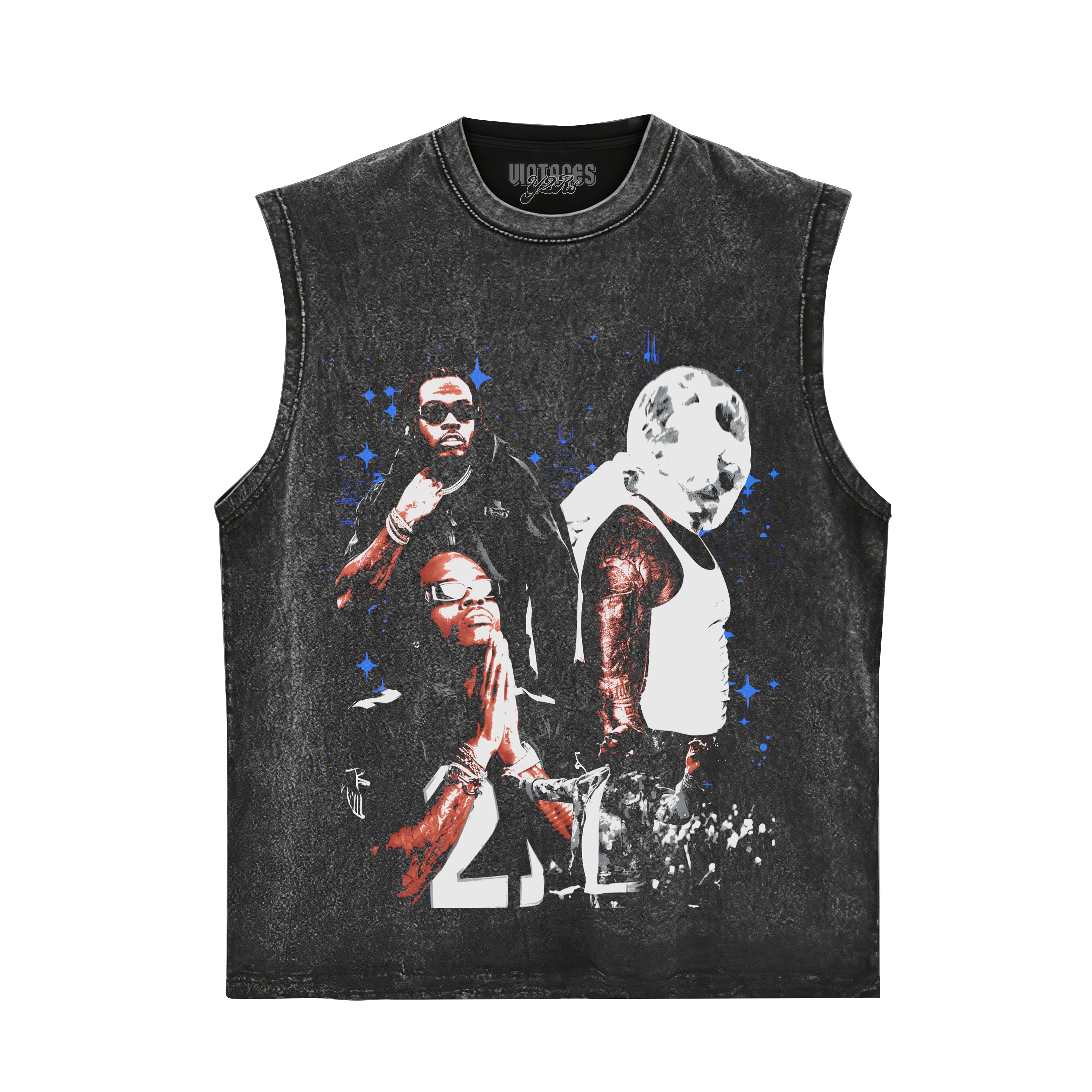 GUNNA ONE OF WUN GLOBE VINTAGE TANK TOP & TEE & LONG SLEEVE & LAYERED LS & HOODIE