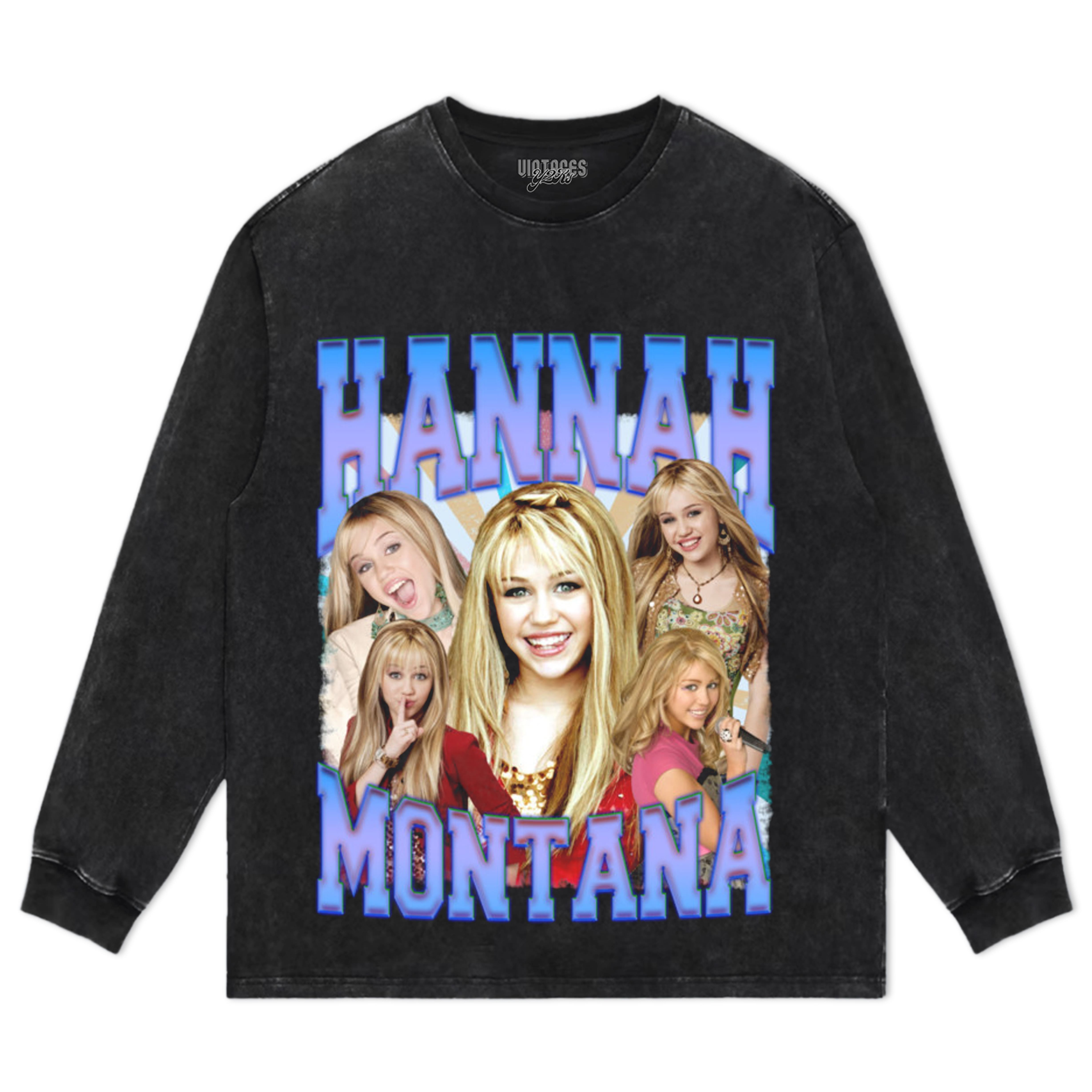 HANNAH MONTANA - VINTAGE 90S RETRO STYLE TEE & LS & HOODIE