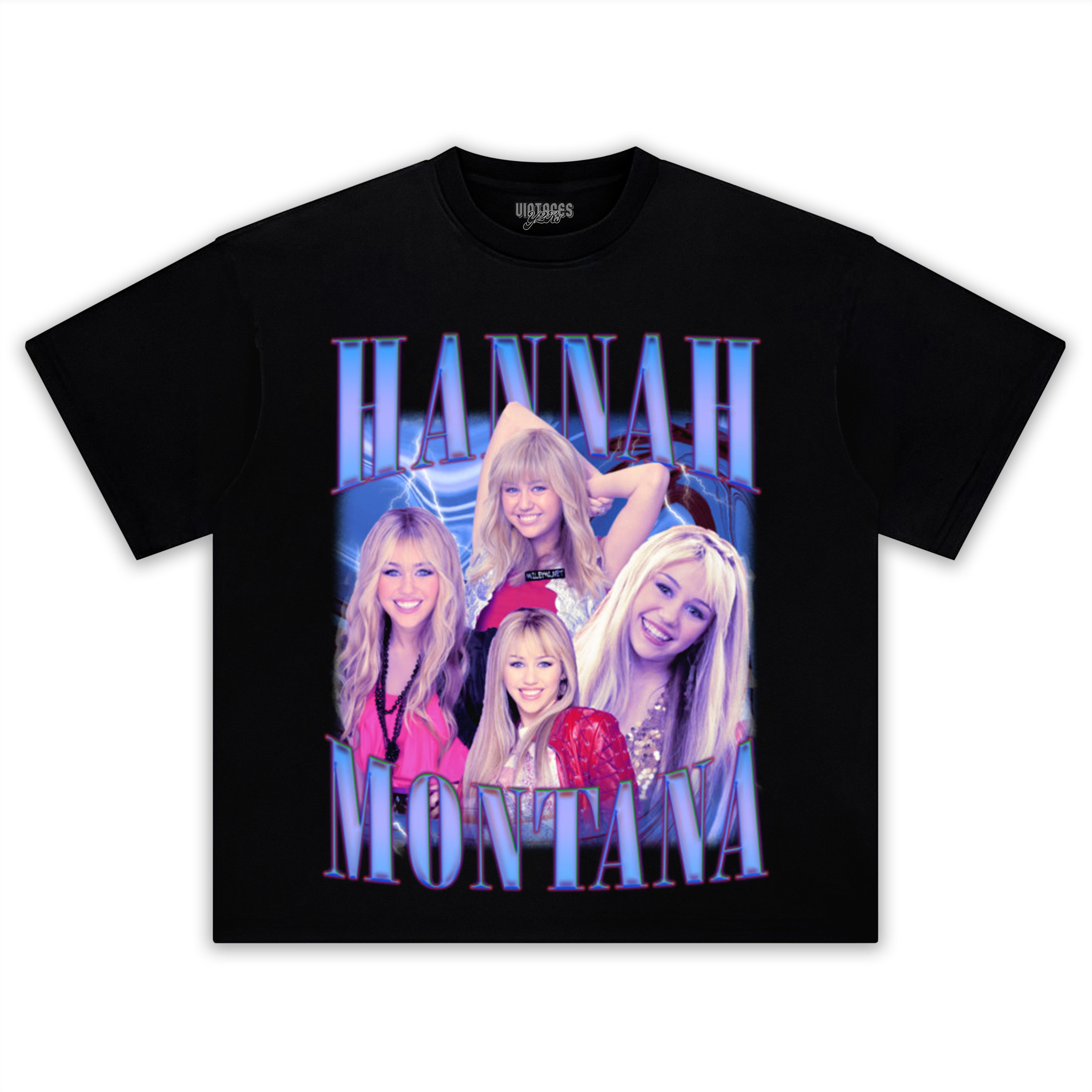 HANNAH MONTANA - VINTAGE 90S RETRO STYLE V2 TEE & LS & HOODIE