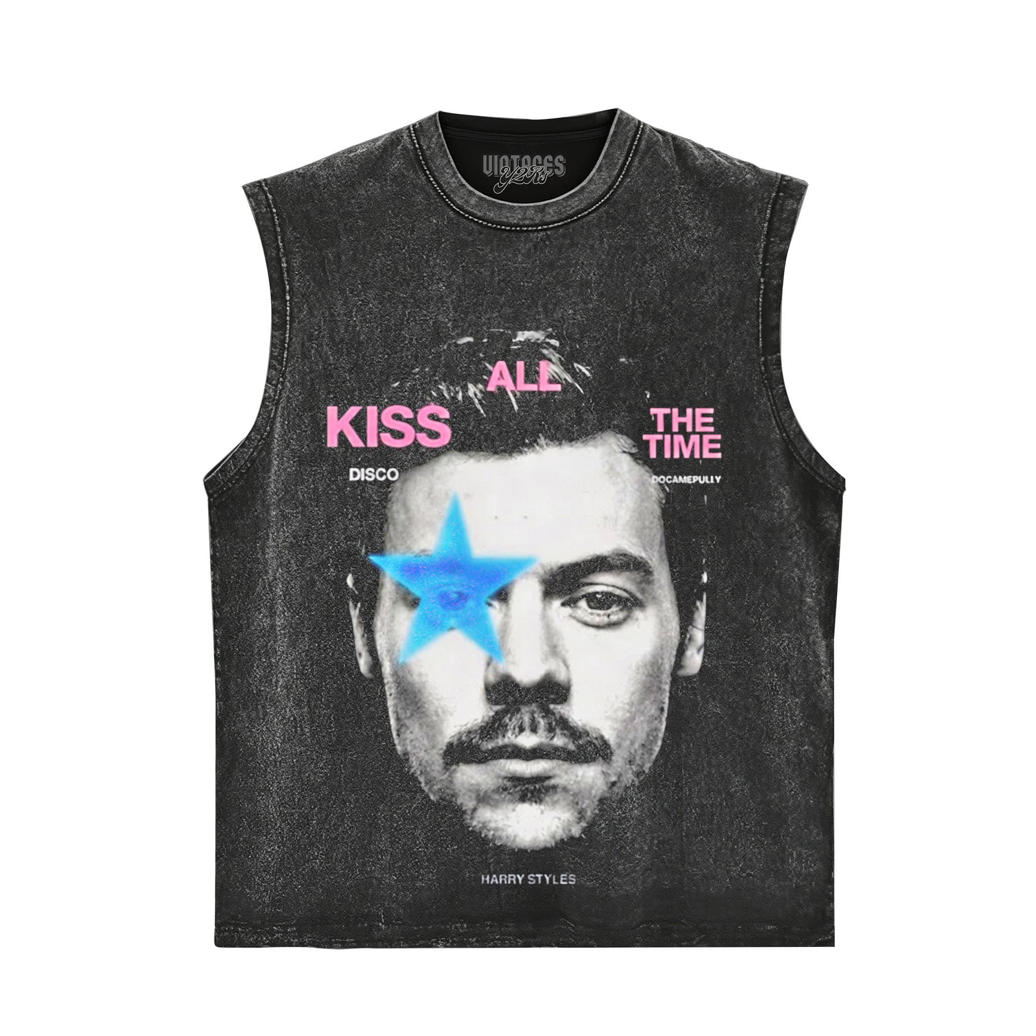 HARRY-STYLES STAR EYE KISS ALL THE TIME TOGETHER TOUR VINTAGE TANK TOP & TEE & LONG SLEEVE & LAYERED LS & HOODIE