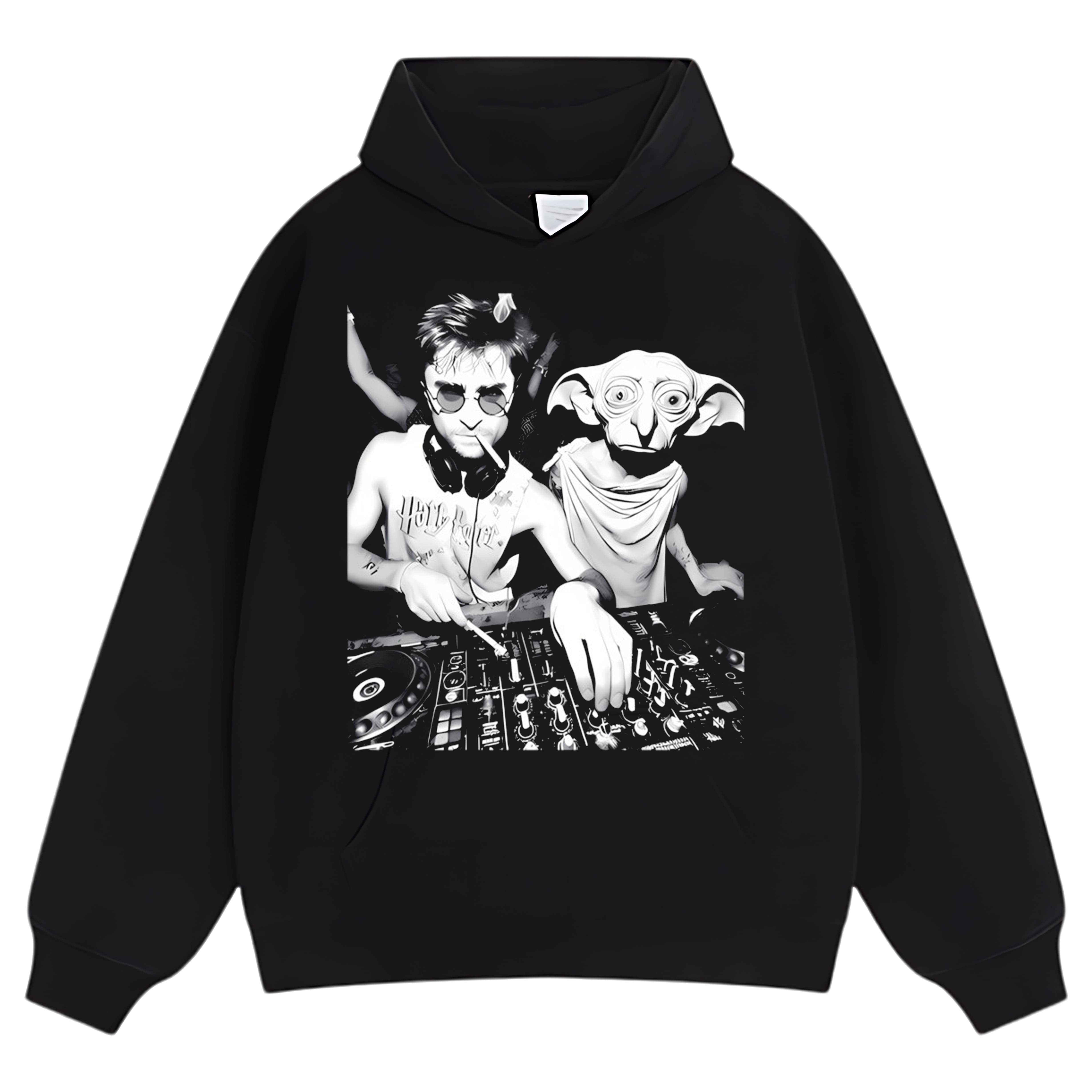 DOBBY AND DJ HARRY POTTER MEME TEE & LS & HOODIE
