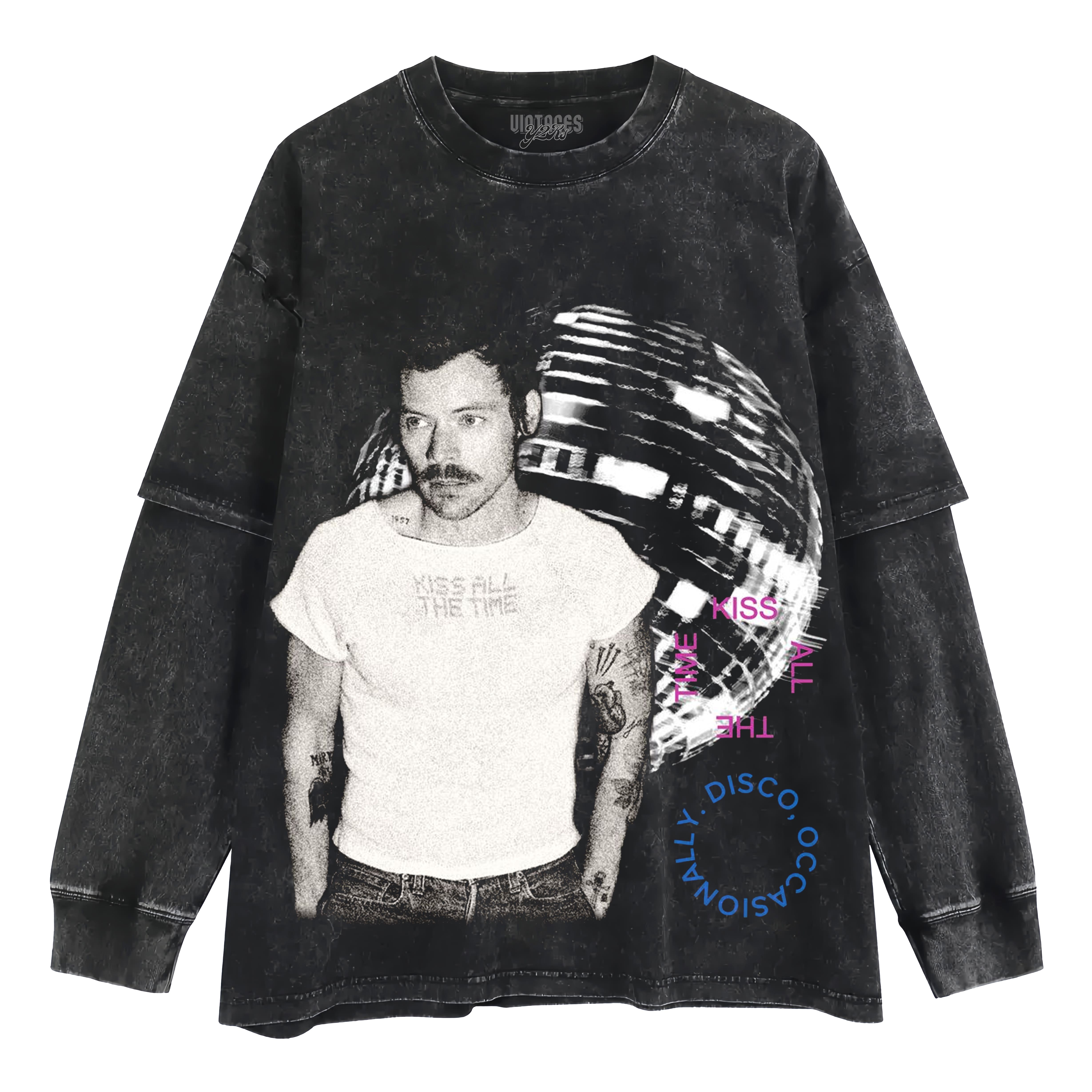 HARRY STYLES - KISS ALL THE TIME 1 LAYERED LONG SLEEVE