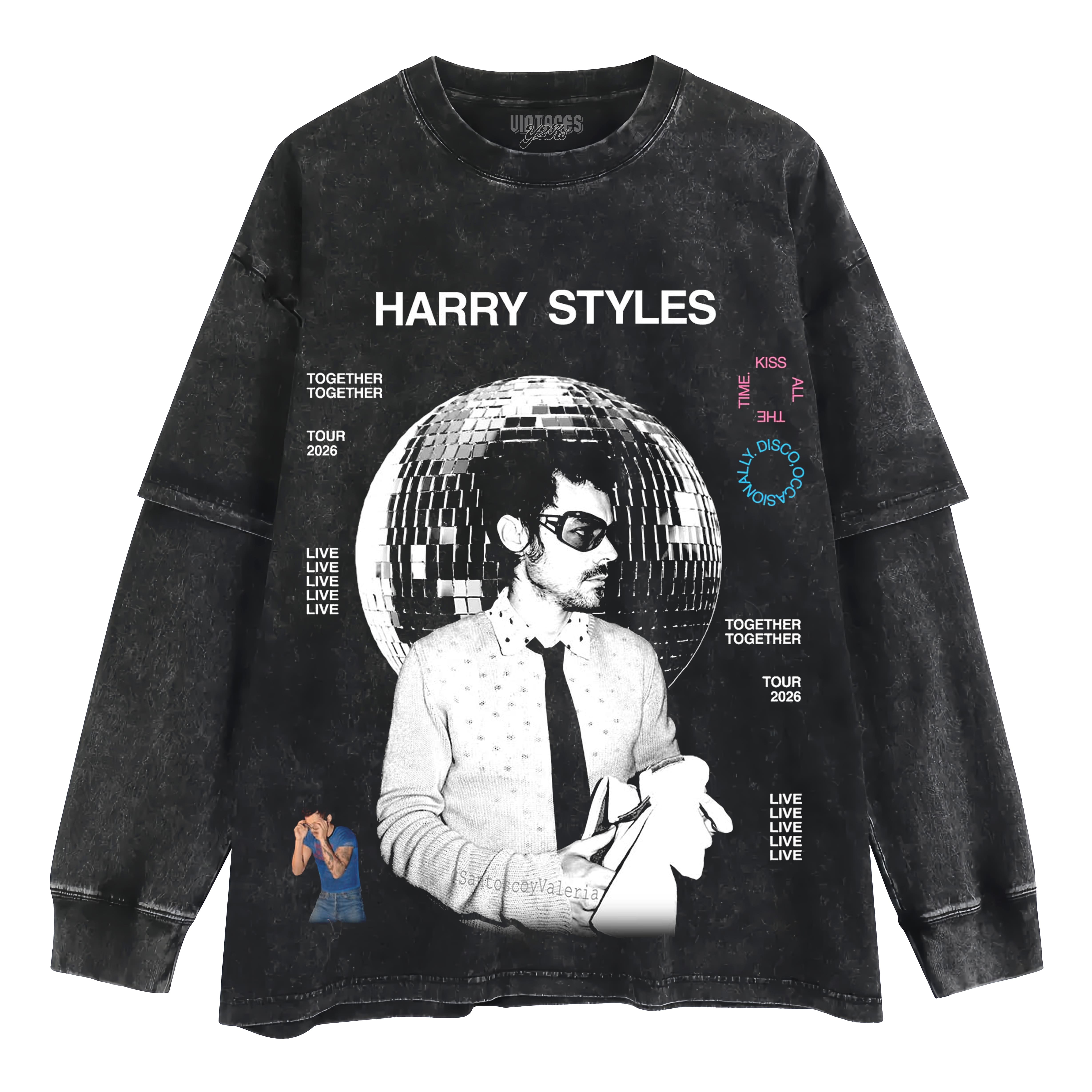 HARRY STYLES - KISS ALL THE TIME 2 LAYERED LONG SLEEVE