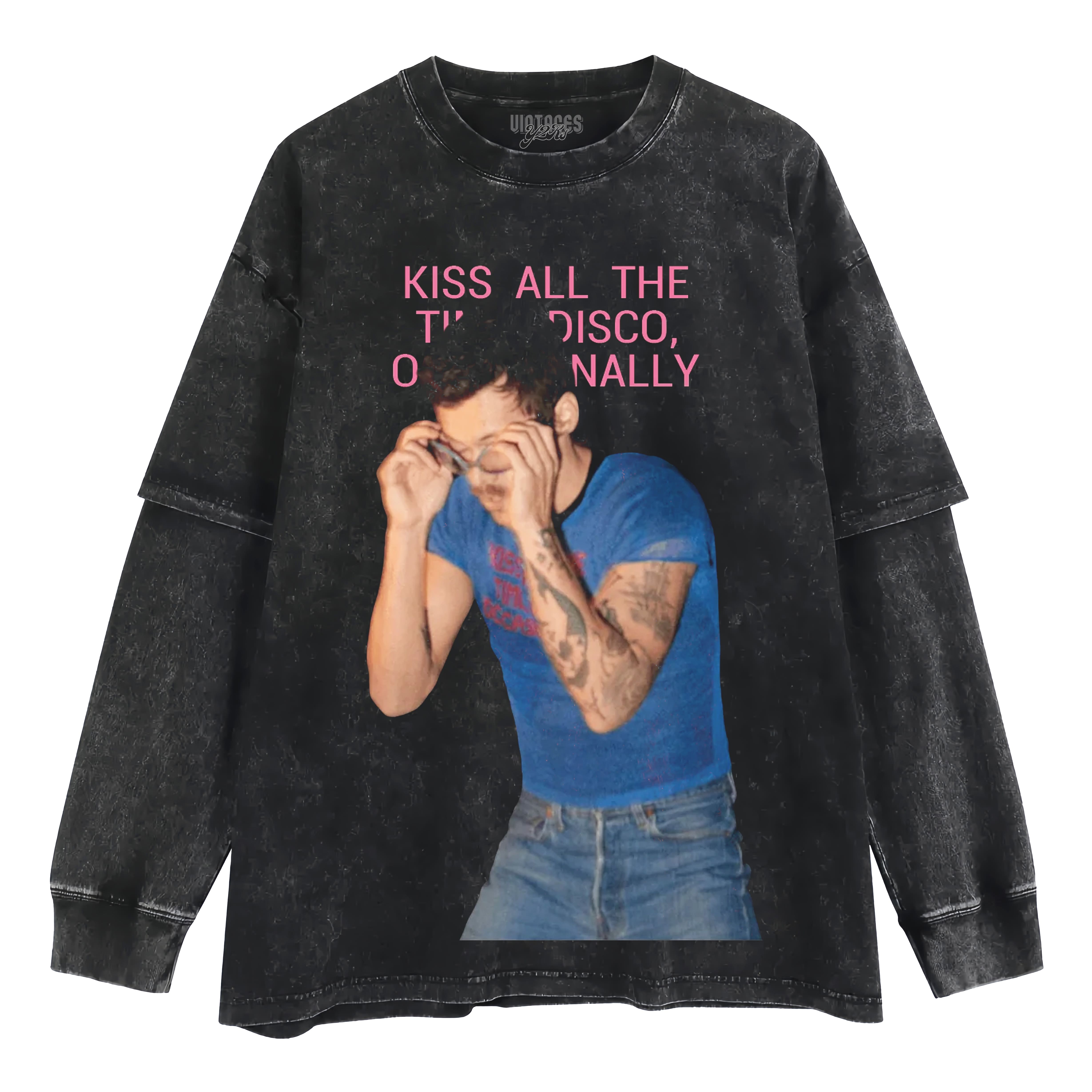 HARRY STYLES & KISS ALL THE TIME. DISCO, OCCASIONALLY V3 LAYERED LONG SLEEVE
