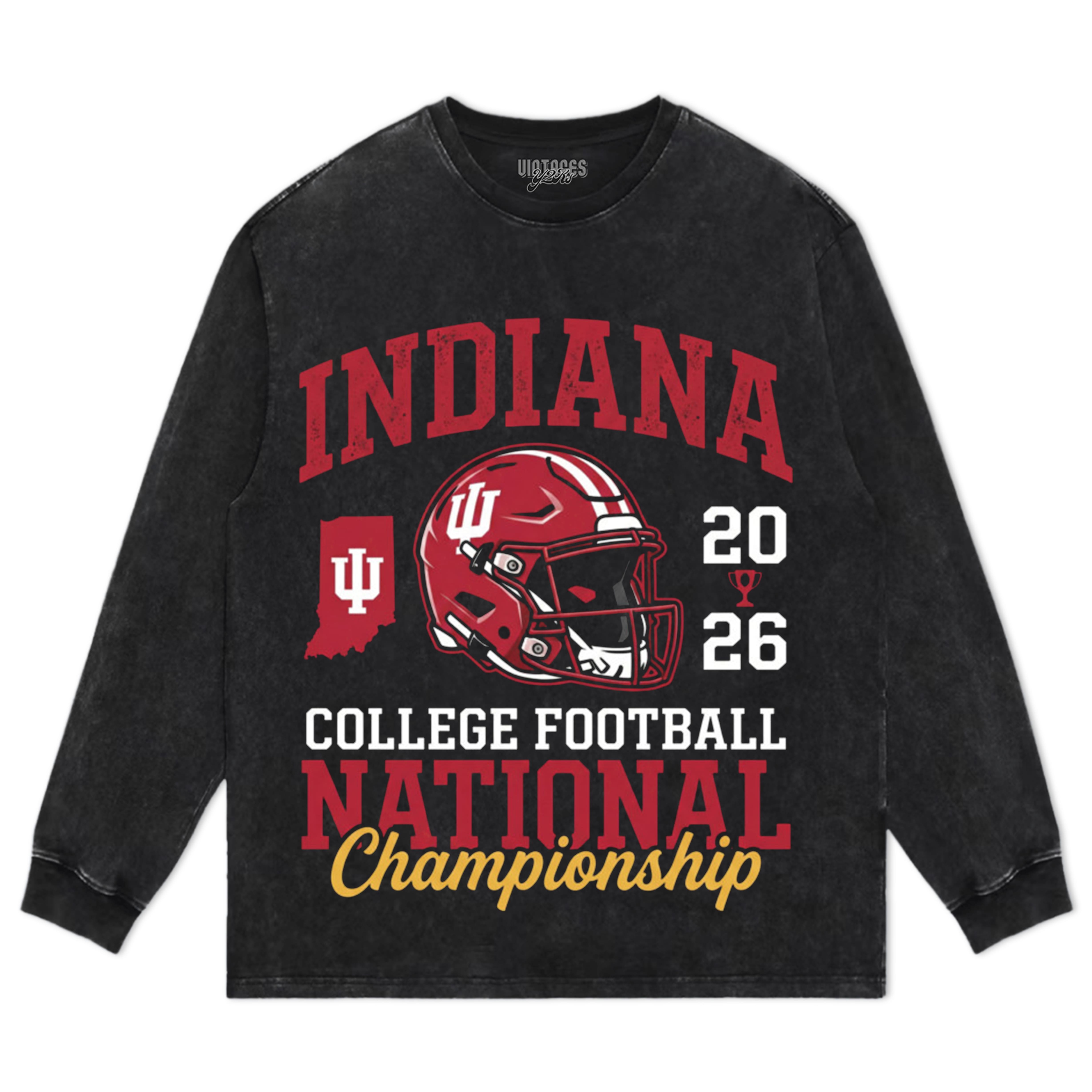 INDIANA HOOSIERS NATIONAL CHAMPIONSHIP 2026 - COLLEGE FOOTBALL FINAL TEE & LS & HOODIE
