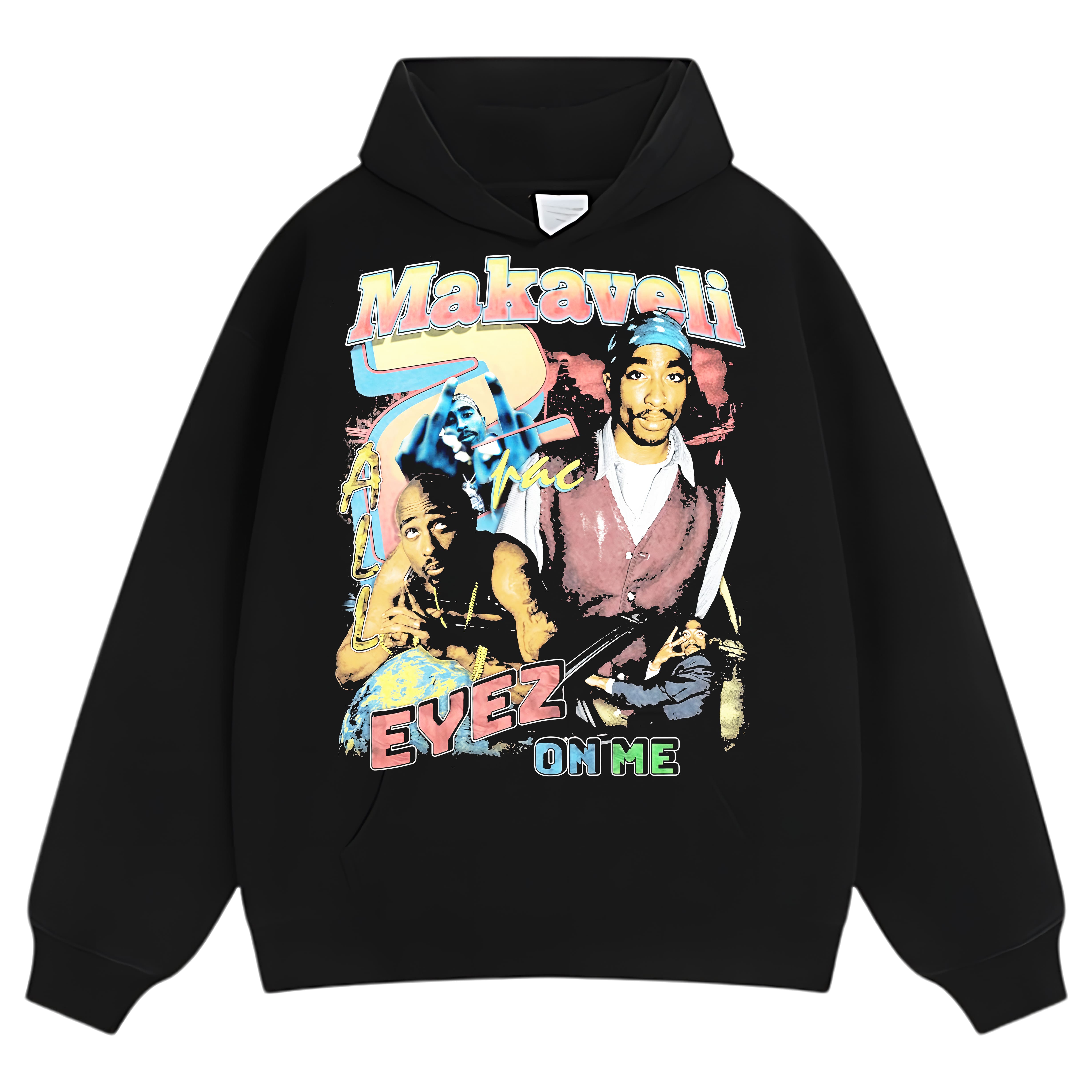 TUPAC SHAKUR & MAKAVELI EYEZ ON ME TEE & LS & HOODIE