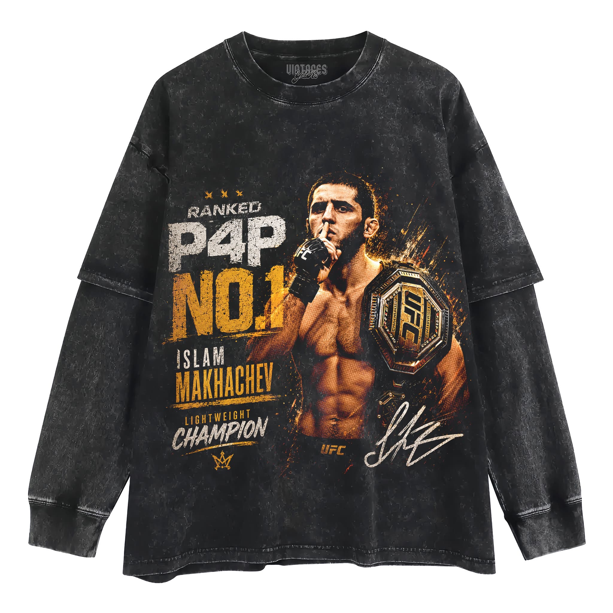 ISLAM MAKHACHEV P4P NO.1 TANK TOP & TEE & LONG SLEEVE & LAYERED LS & HOODIE