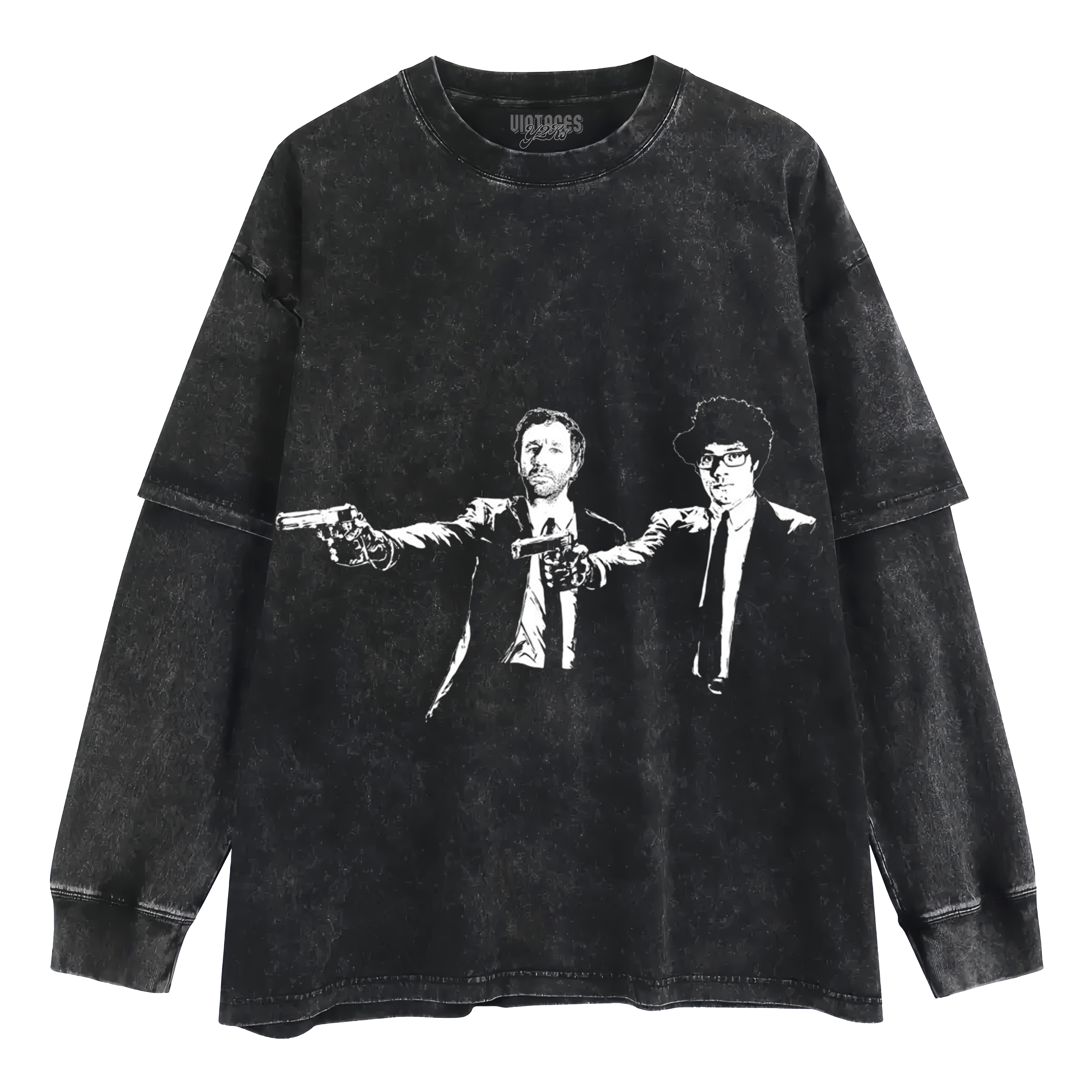IT CROWD ROY AND MOSS PULP FICTION TANK TOP & TEE & LONG SLEEVE & LAYERED LS & HOODIE