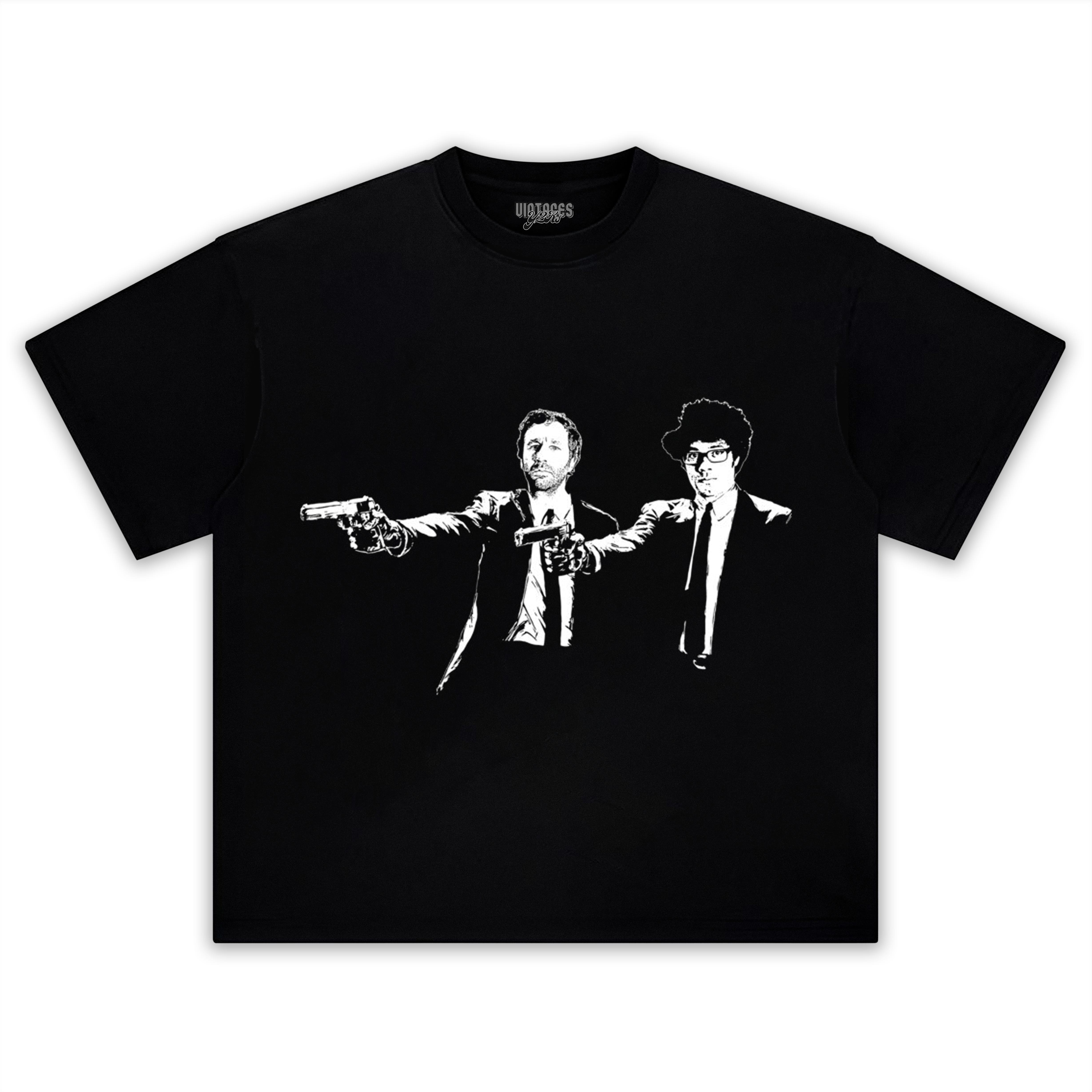 IT CROWD ROY AND MOSS PULP FICTION TANK TOP & TEE & LONG SLEEVE & LAYERED LS & HOODIE